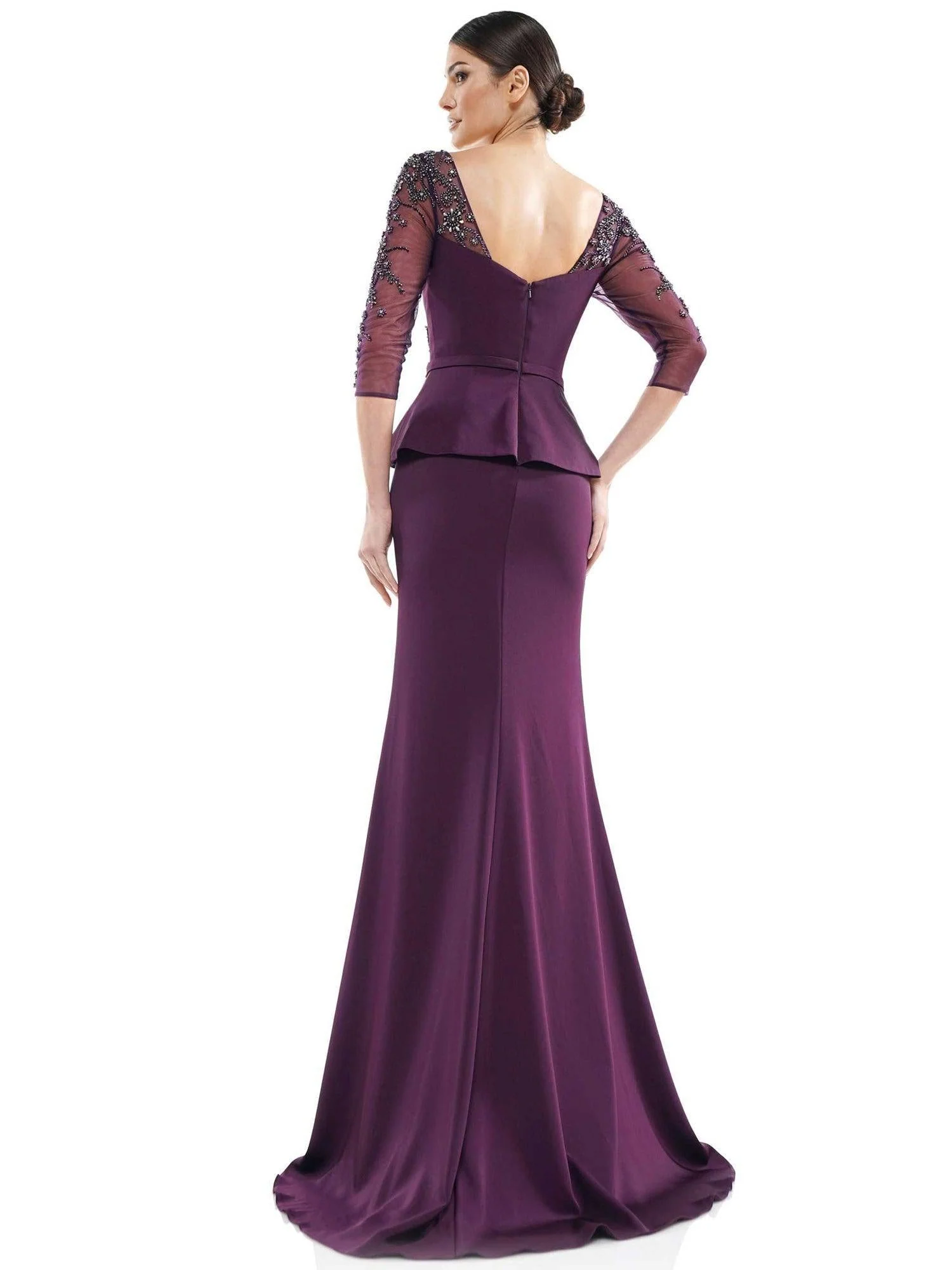 Marsoni Mother of the Bride Long Peplum Dress Sale