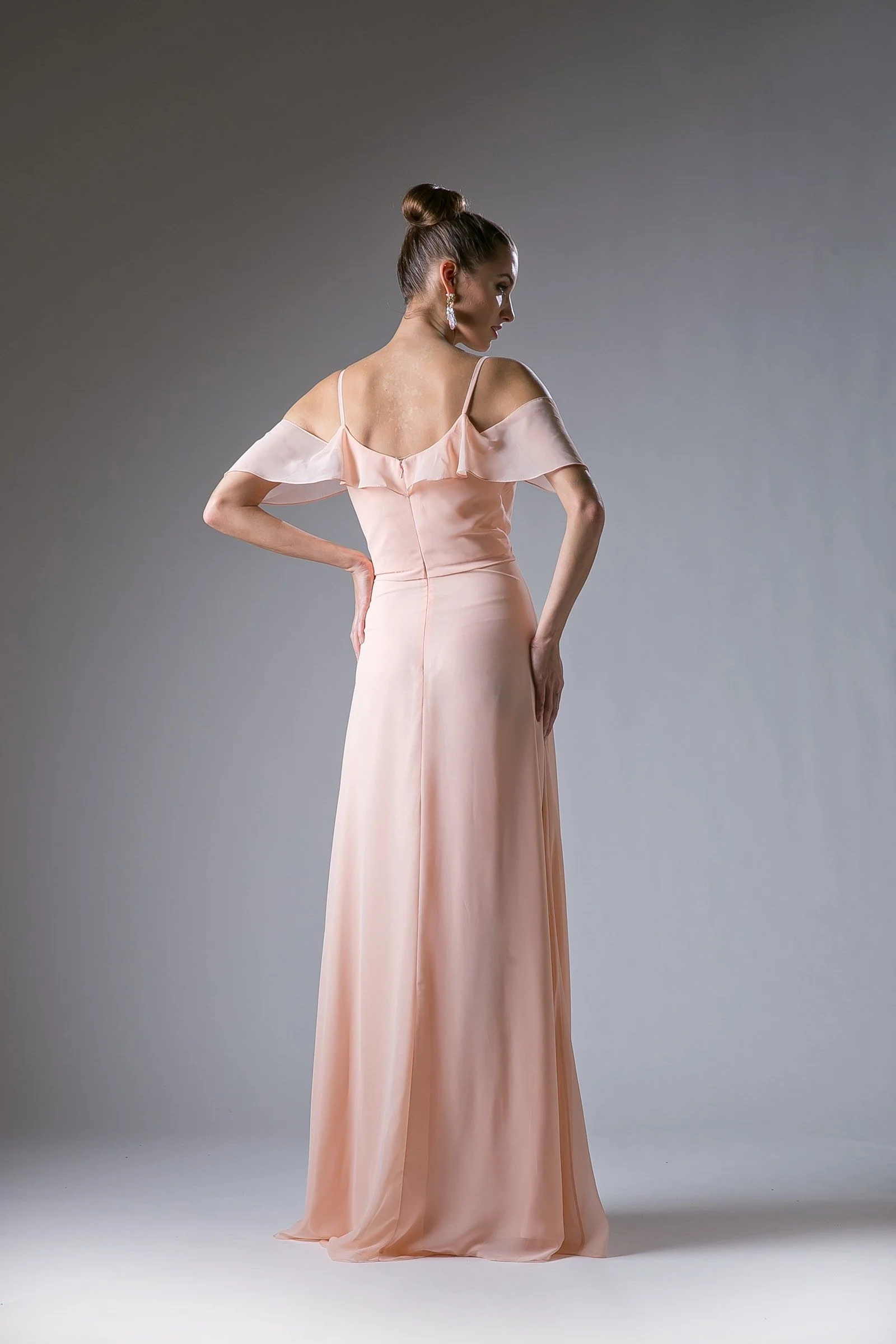 Cinderella Divine CD1018 Long Formal Dress Off Shoulder Bridesmaid