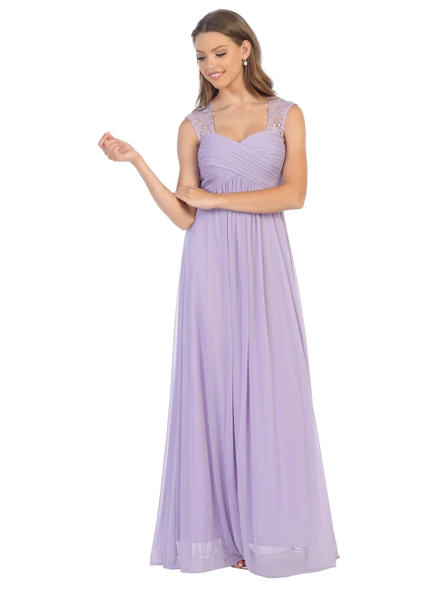Long Formal Sleeveless Chiffon Bridesmaids Dress