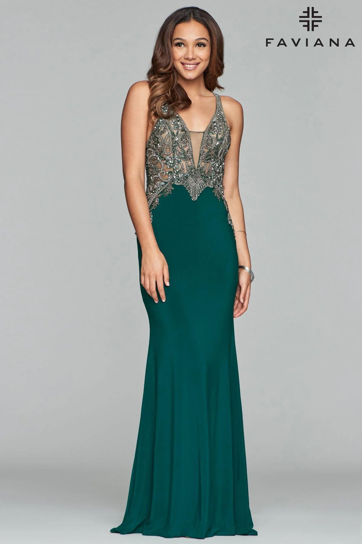 Faviana Long Formal Prom Dress S10002 Sale