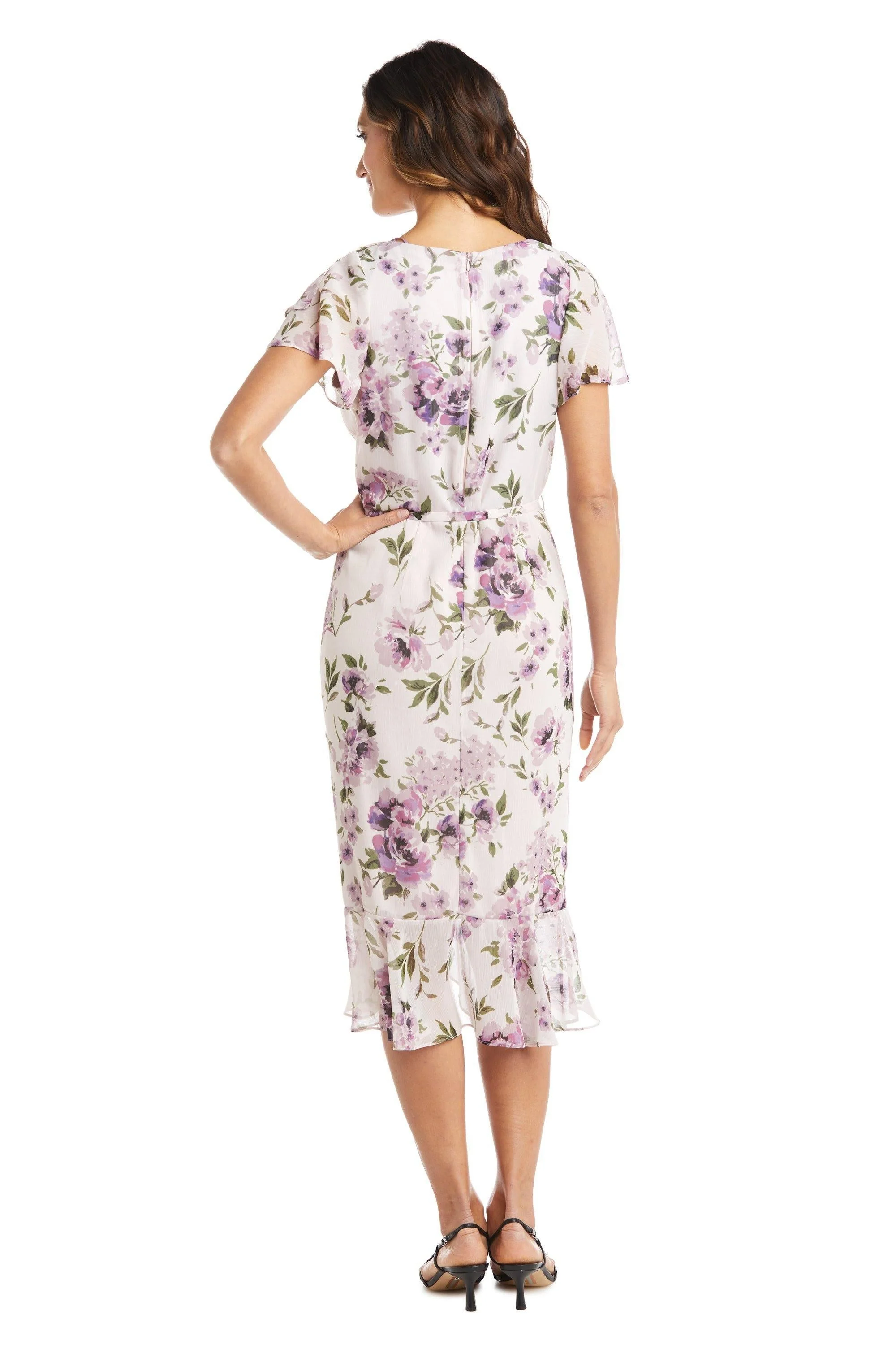 R&M Richards 7776 High Low Floral Dress Sale