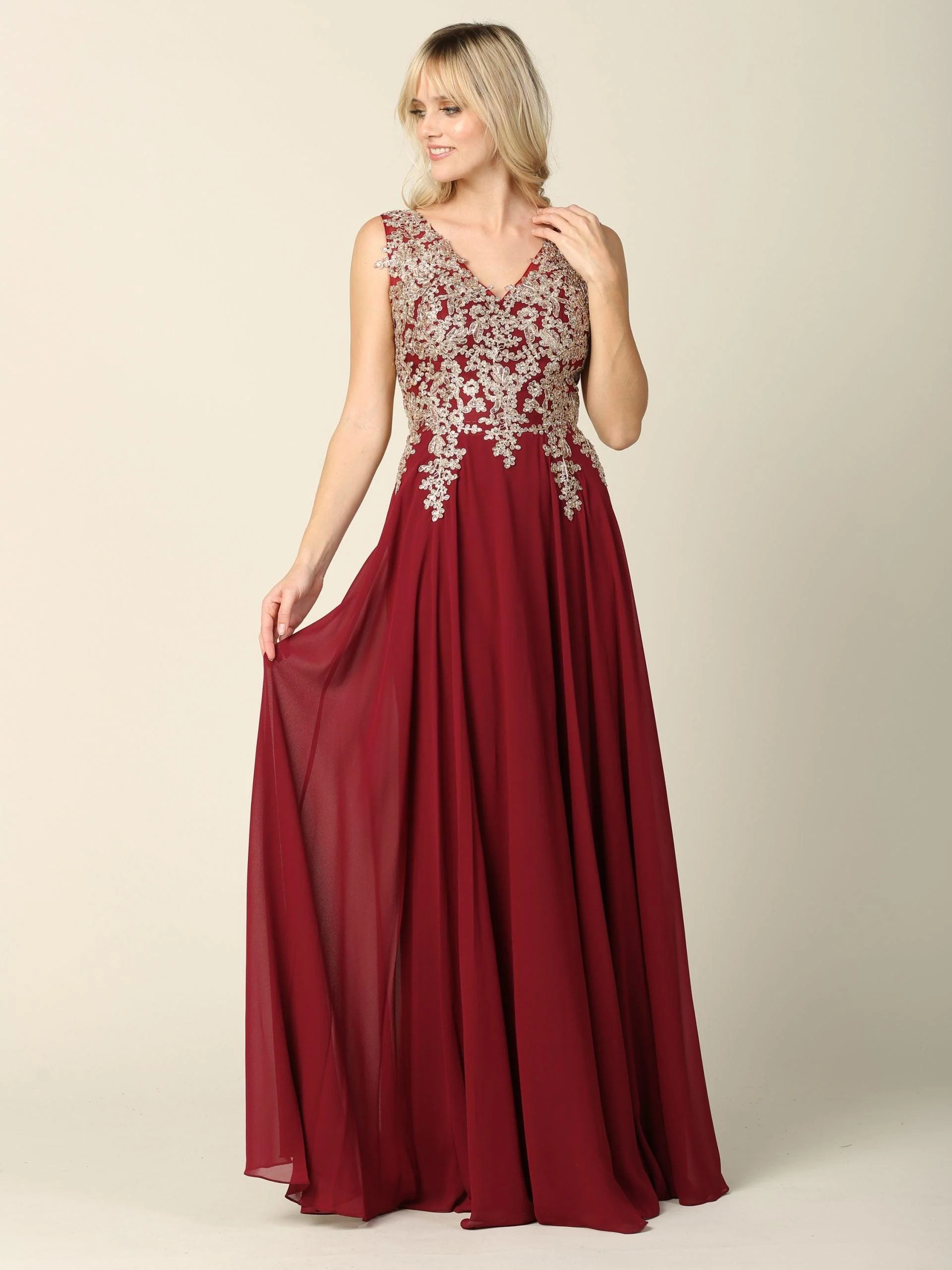 Long Mother of the Bride Chiffon Formal Dress Sale