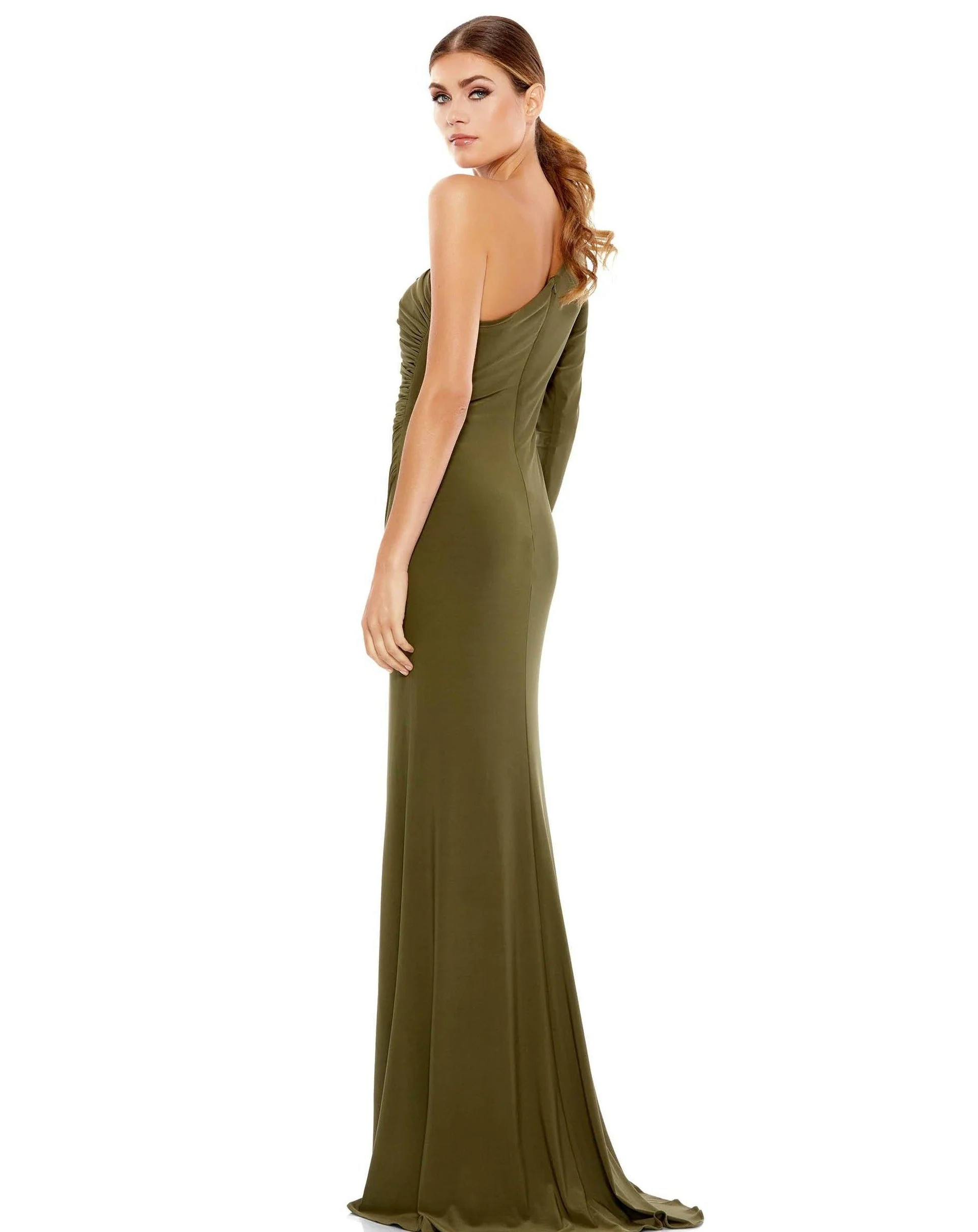 Mac Duggal 26505 Prom Long One Shoulder Formal Gown