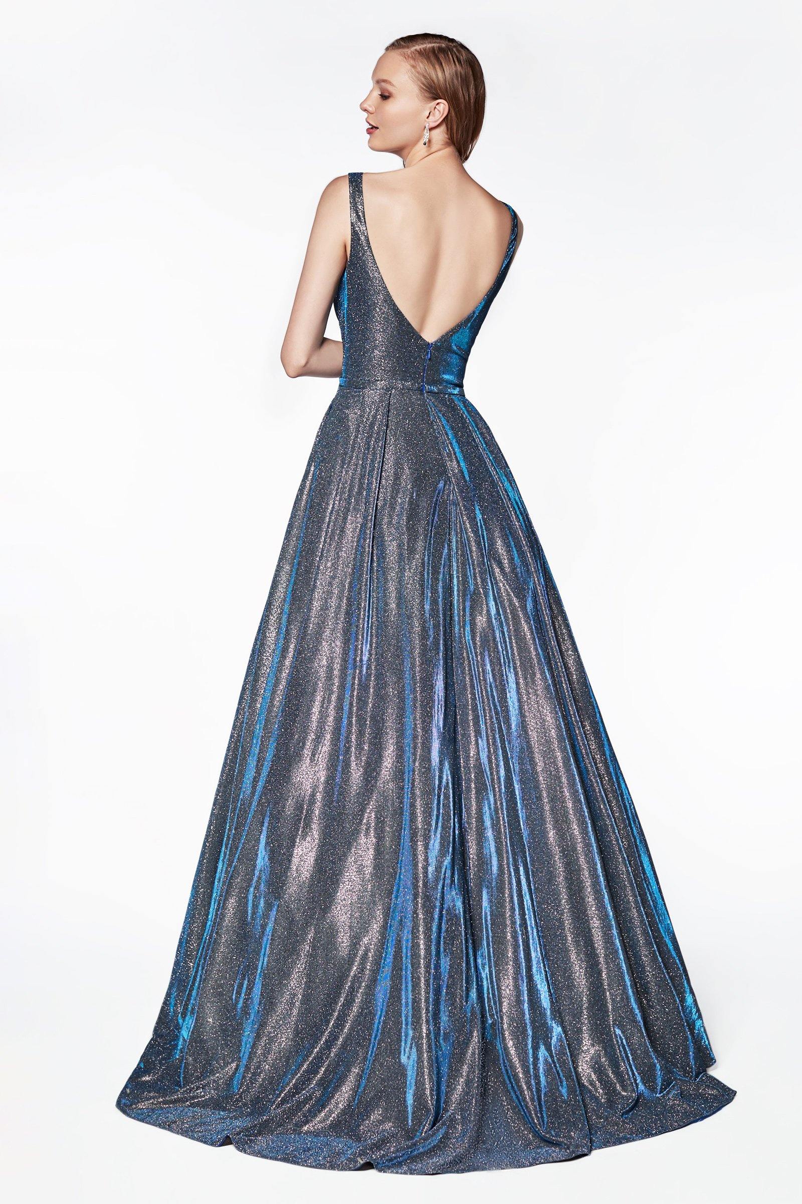 Cinderella Divine CB0034 Prom Long Formal Sleeveless Glitter Ball Gown