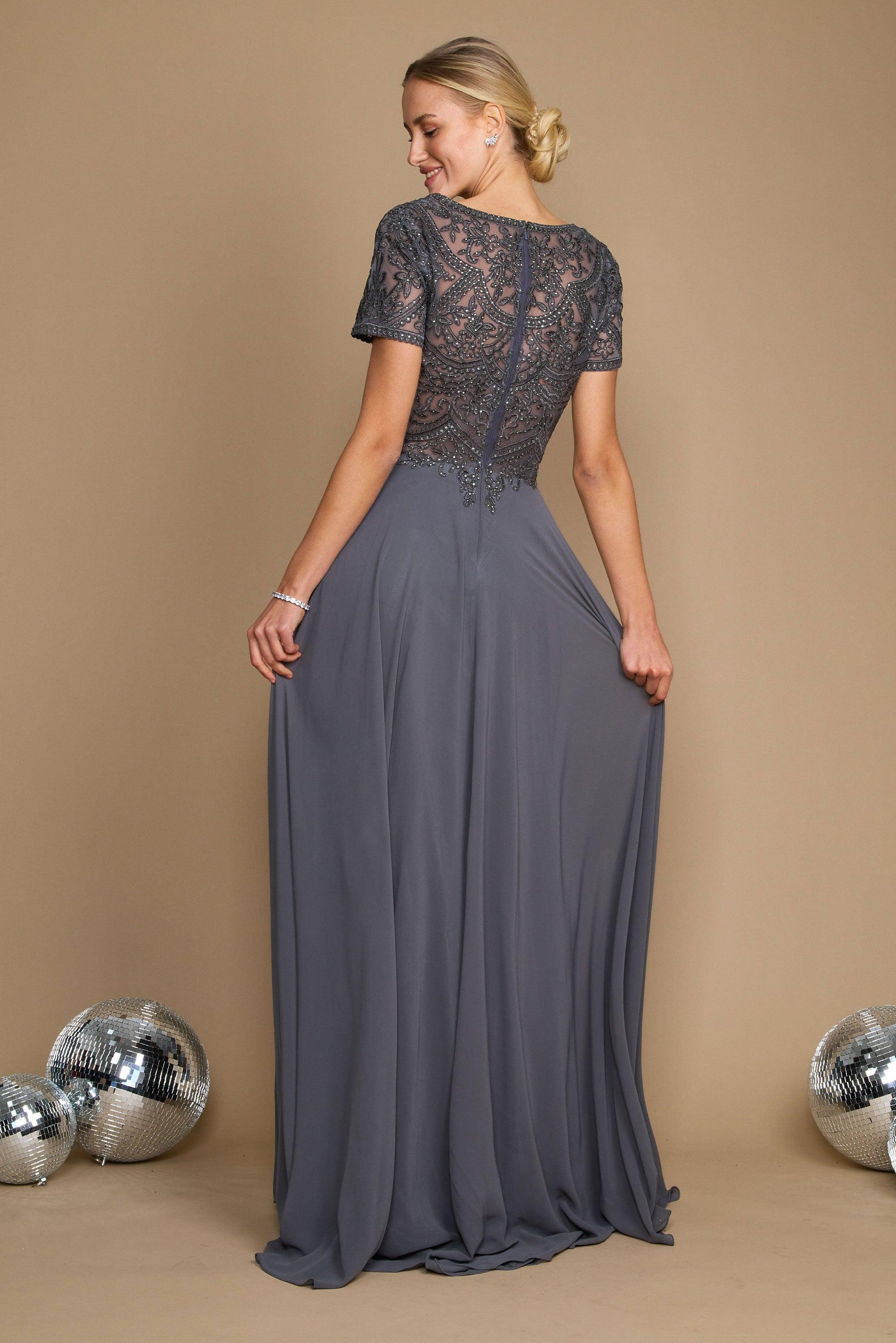 Dylan & Davids Short Sleeve Formal Mother of the Bride Dress