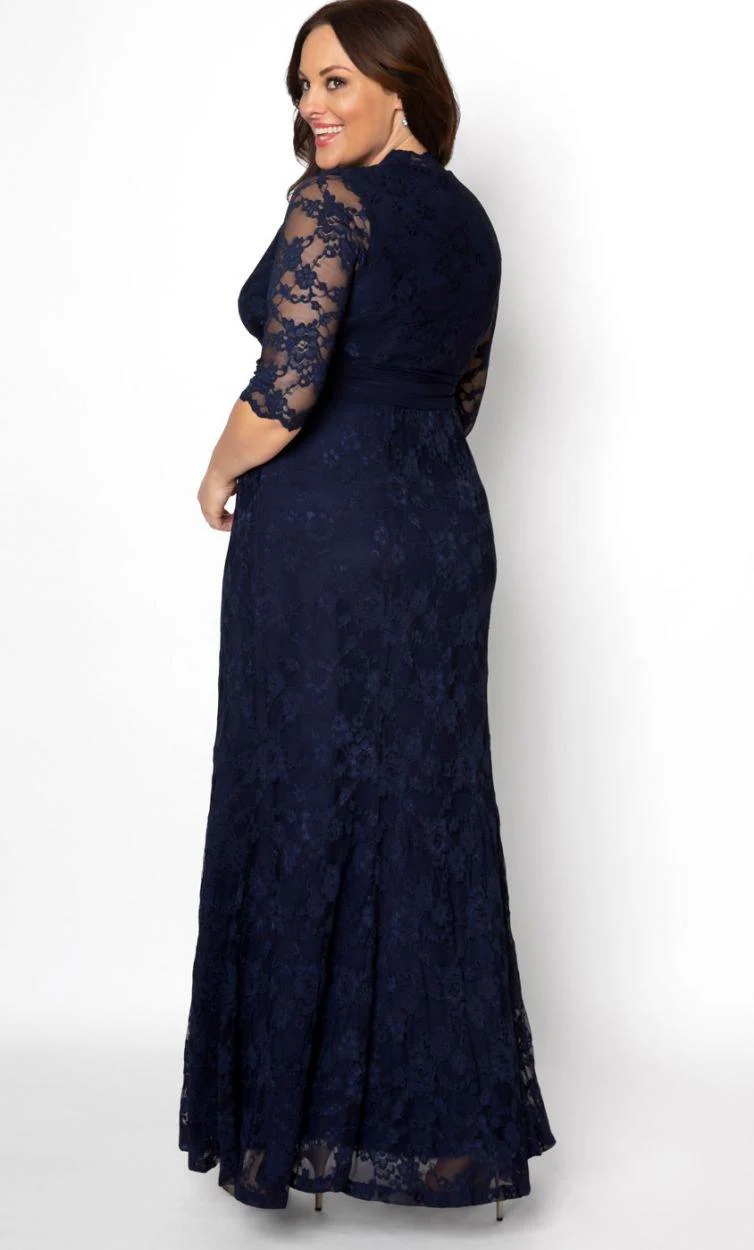 Kiyonna Screen Siren Lace Long Dress