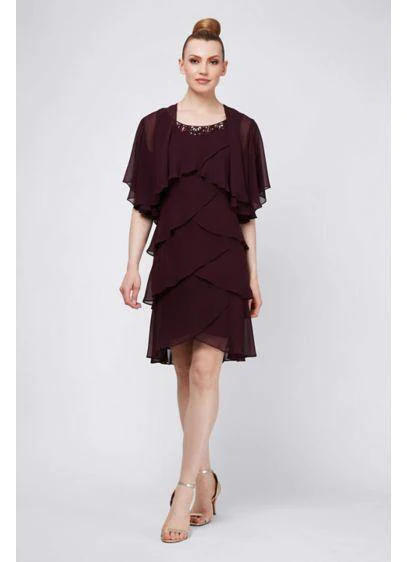 SL Fashions 9170184 Short Dress Cocktail Mother of the Bride