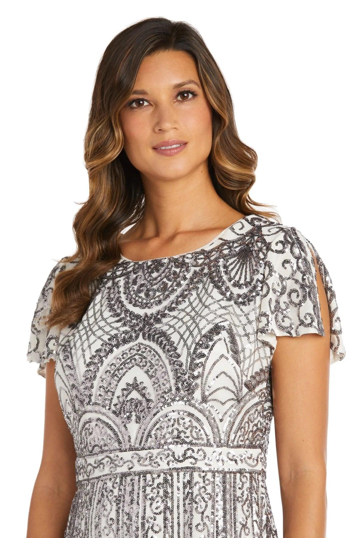 R&M Richards 7342 Short Mother Of The Bride Dress