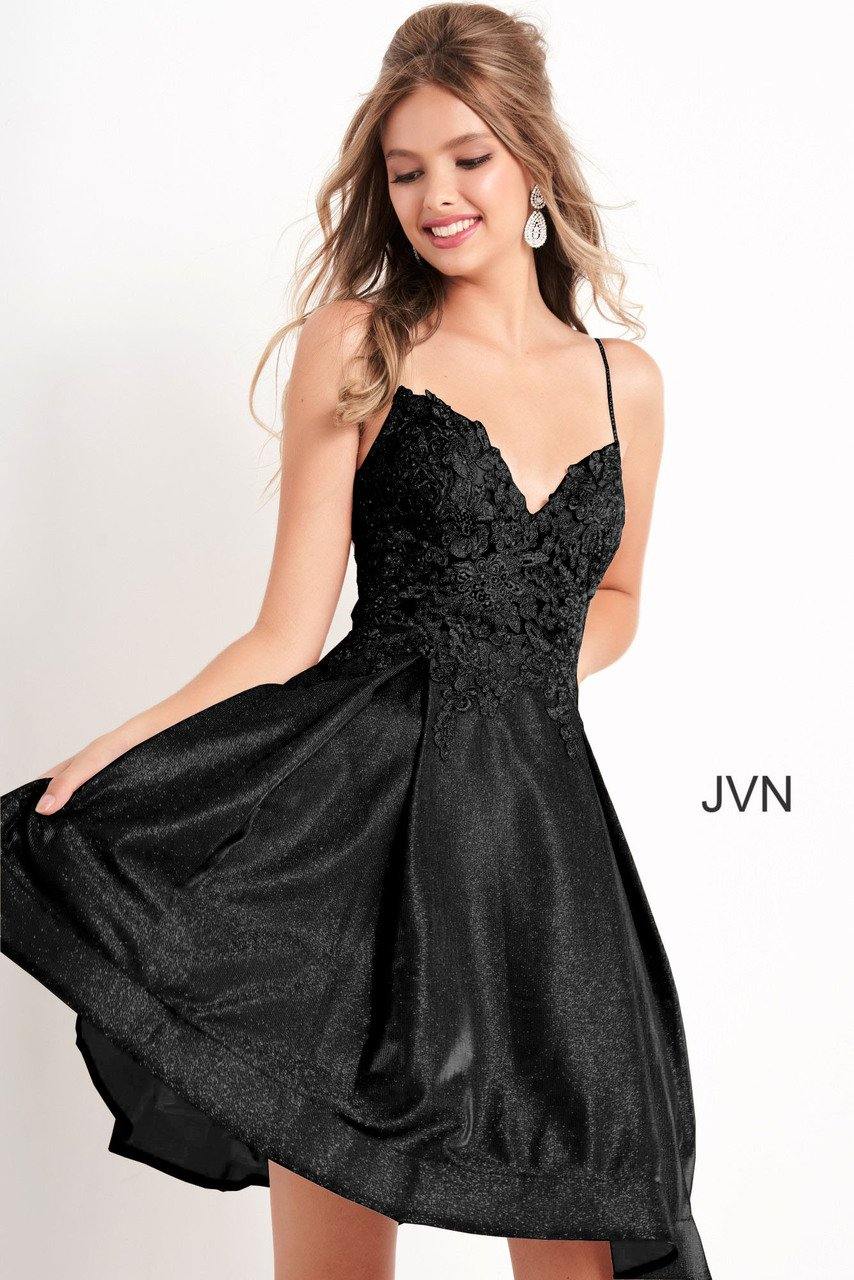 Jovani 04010 Short Spaghetti Straps Homecoming Dress