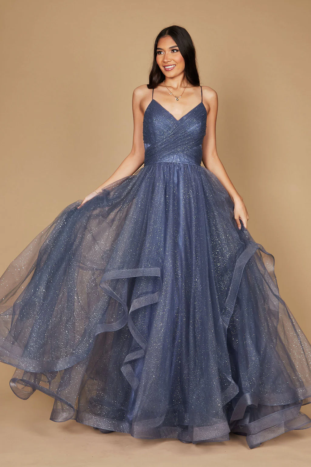 Dylan & Davids Sparkling Long Formal Ball Gown