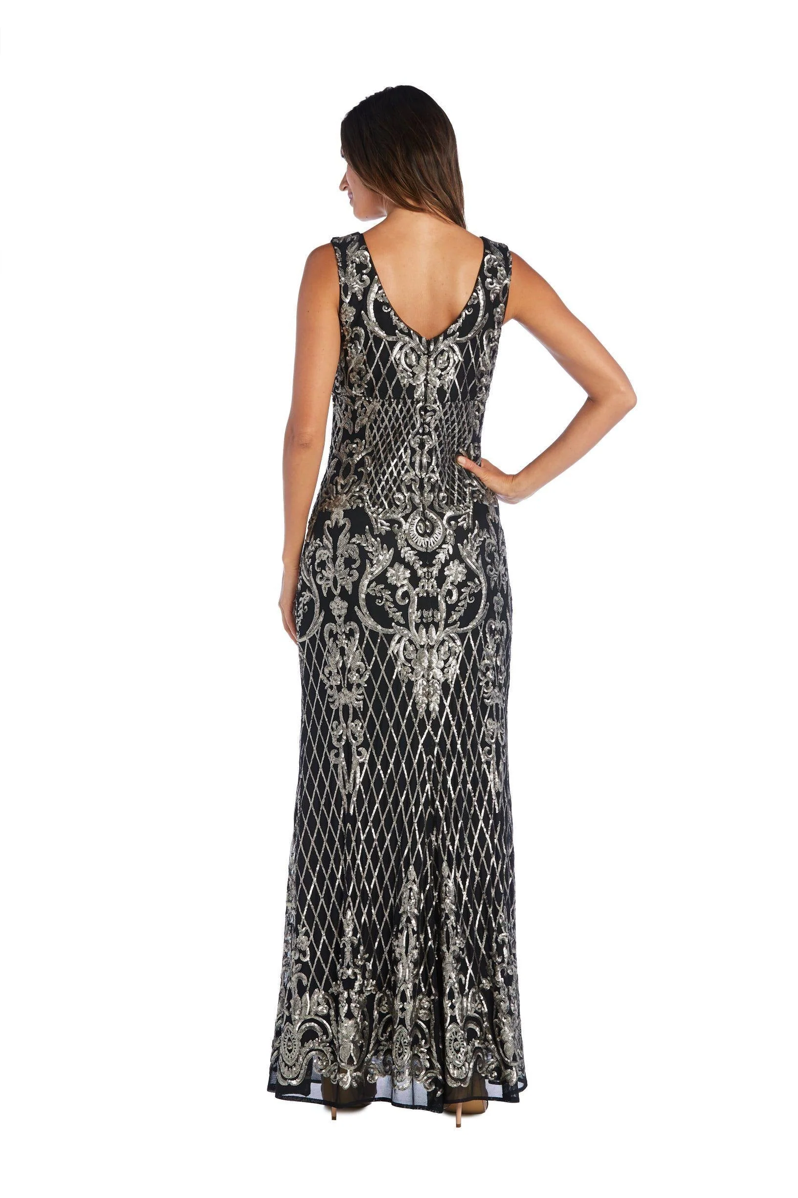 R&M Richards 3895 Long Mother Of The Bride Dress