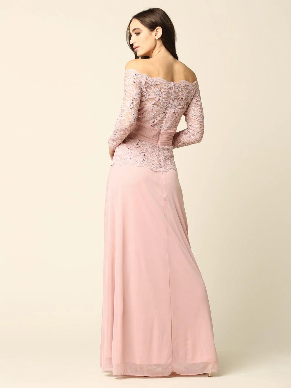 Long Mother of the Bride Off Shoulder Formal Dress Sale