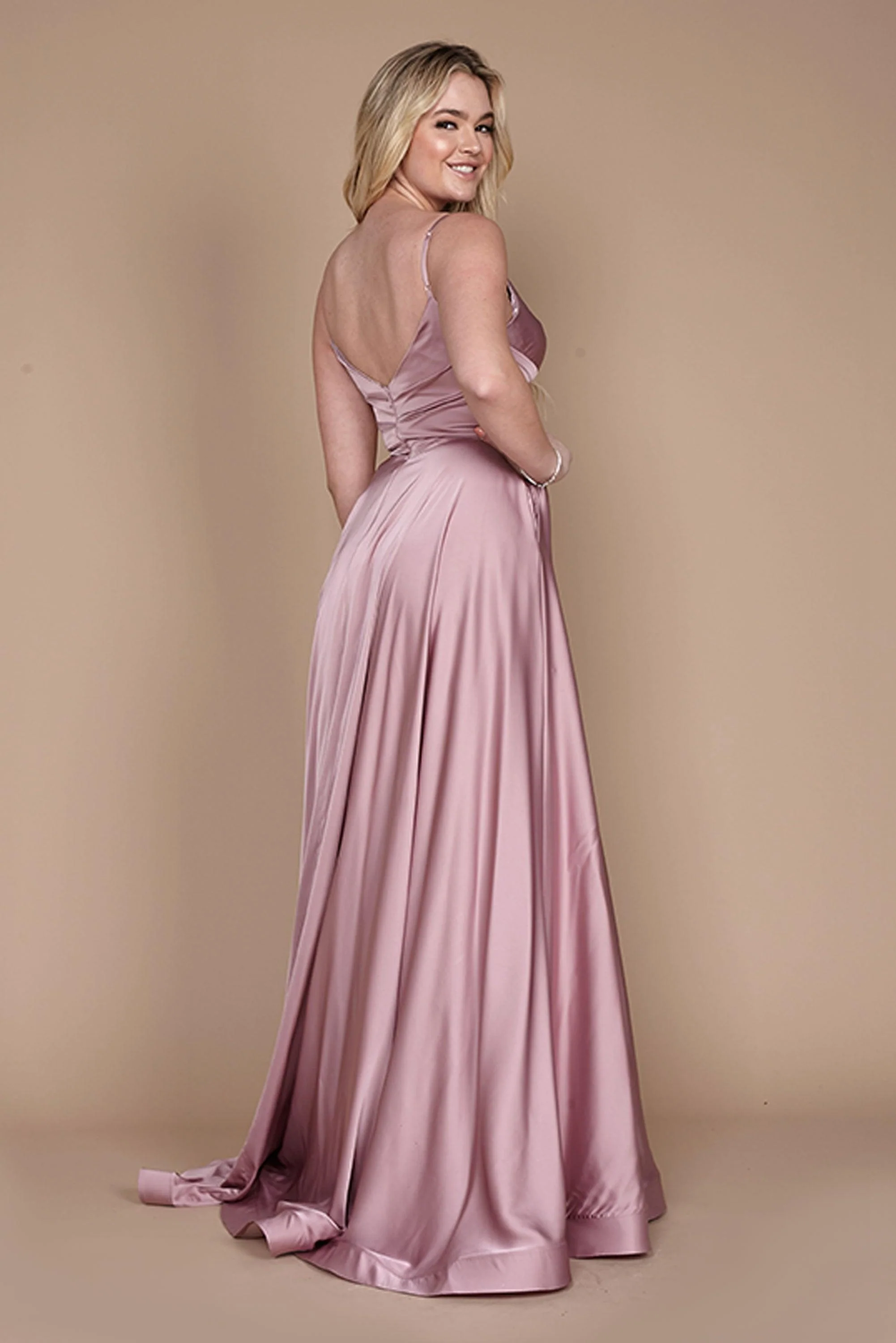 Dylan & Davids Long Spaghetti Strap Prom Formal Gown