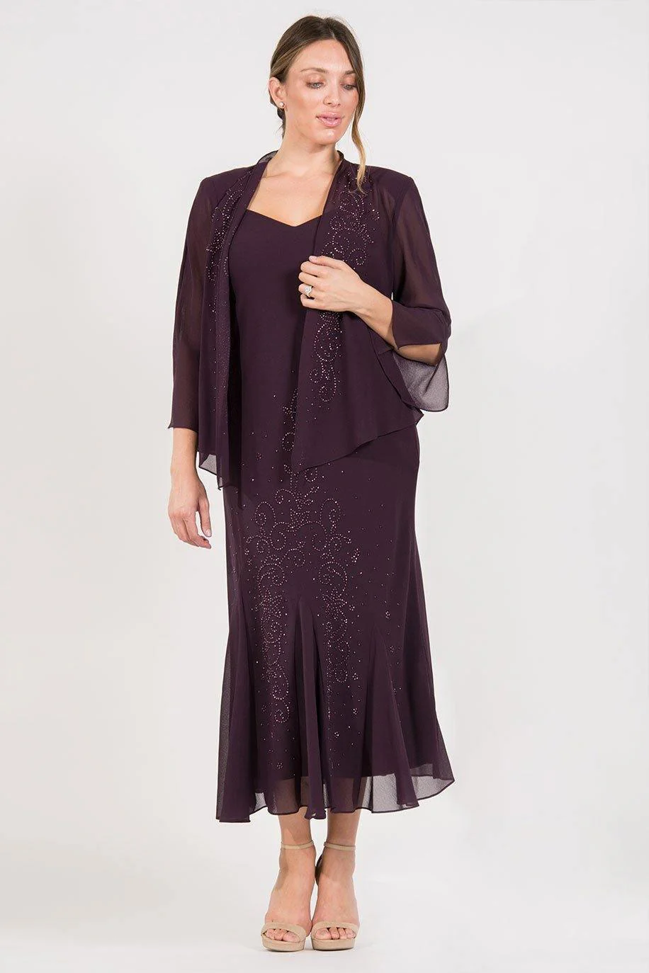 R&M Richards 058260 Long Formal Jacket Dress Clearance