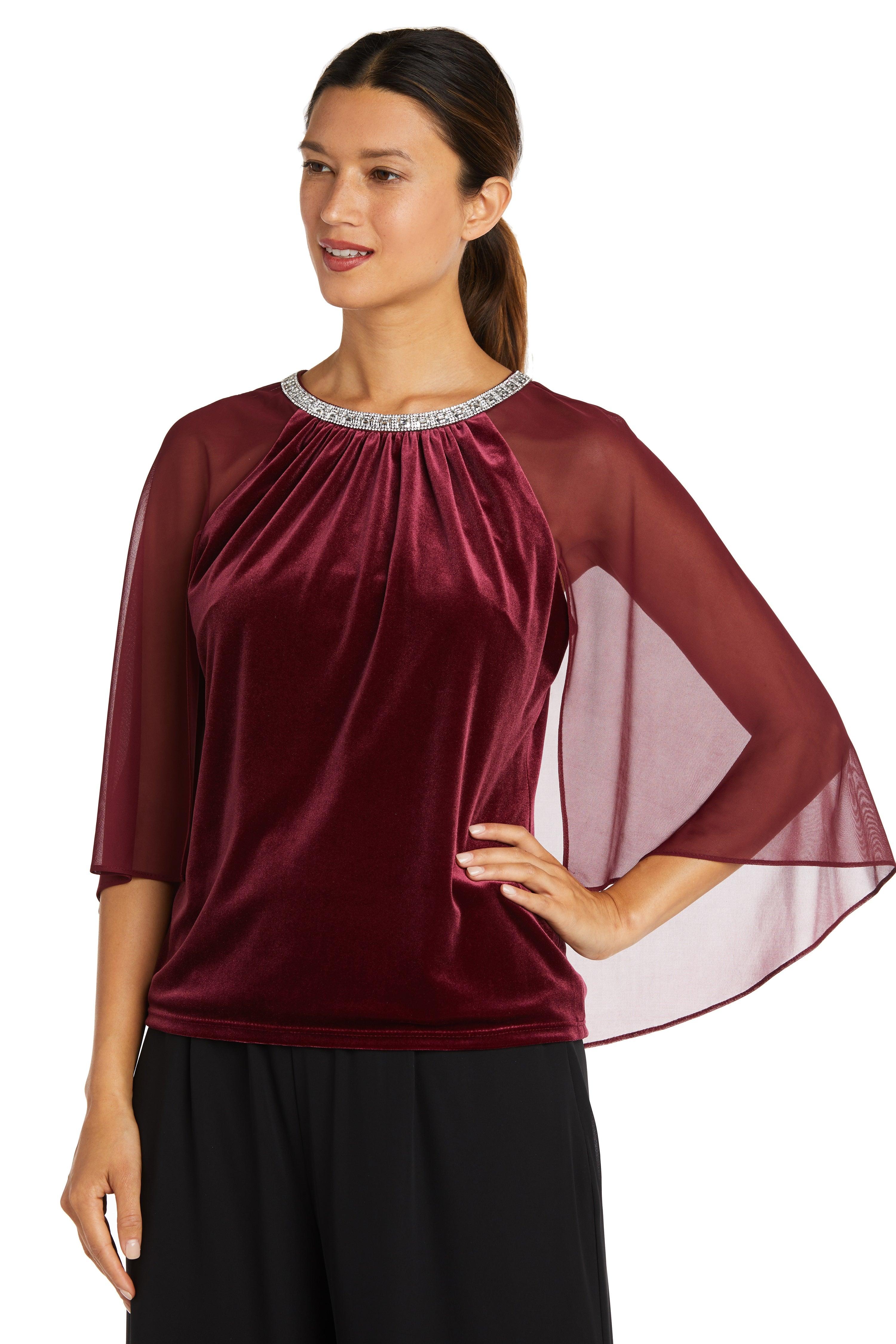 R&M Richards 9224 Formal Capelet Top Dress