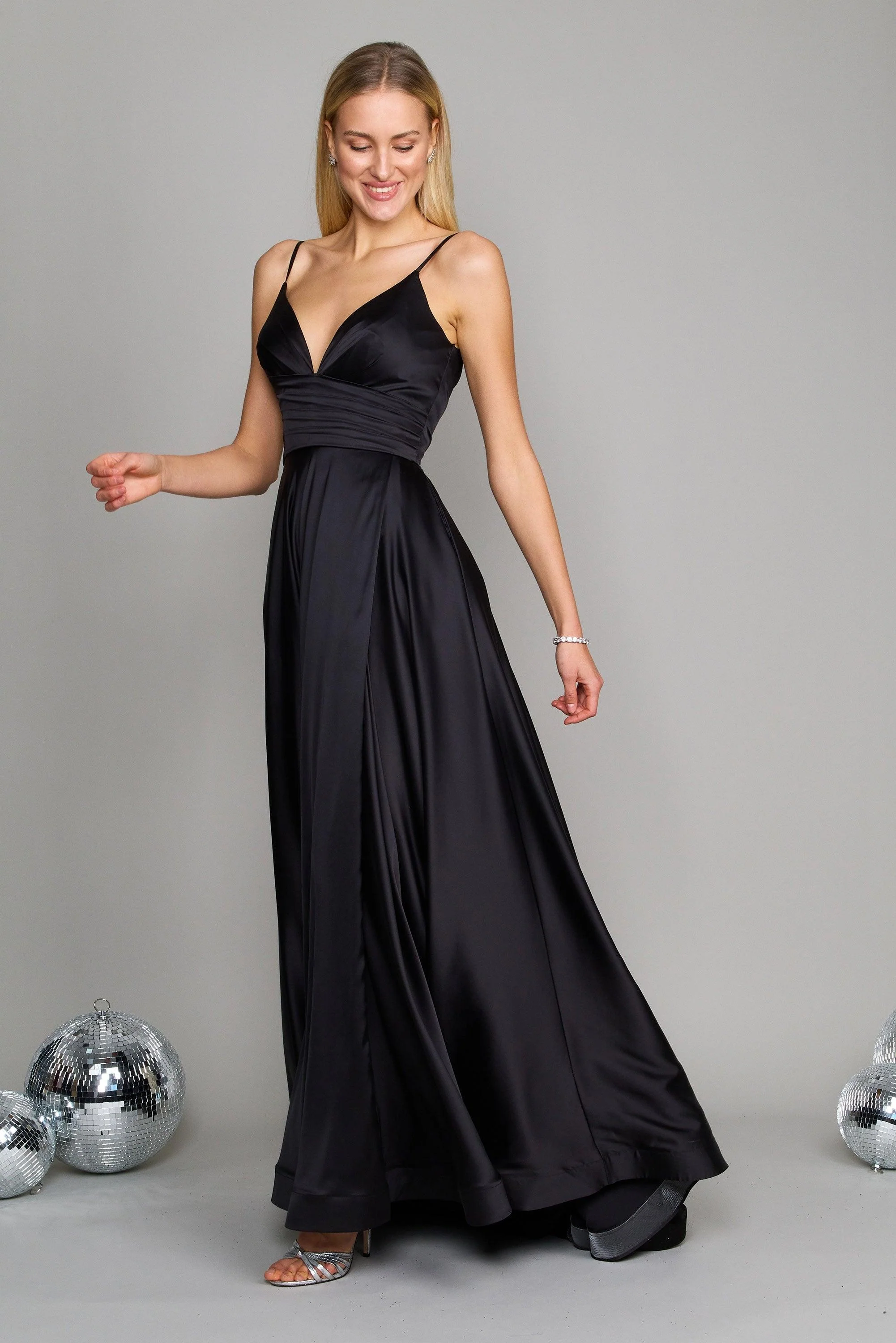 Dylan & Davids Long Spaghetti Strap Prom Formal Gown