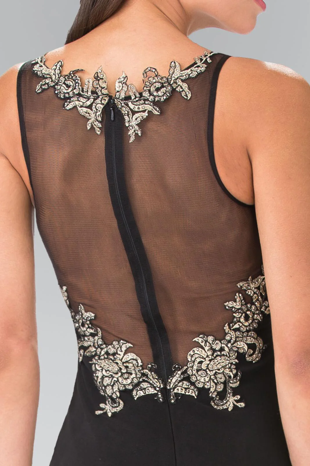 Black M Long Formal Fitted Prom Dress Evening Gown Sale