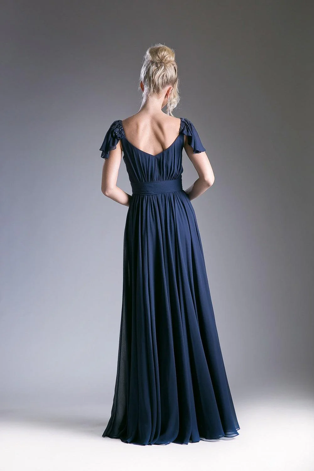 Cinderella Divine CD1002 Long Formal Dress Empire Waist Chiffon