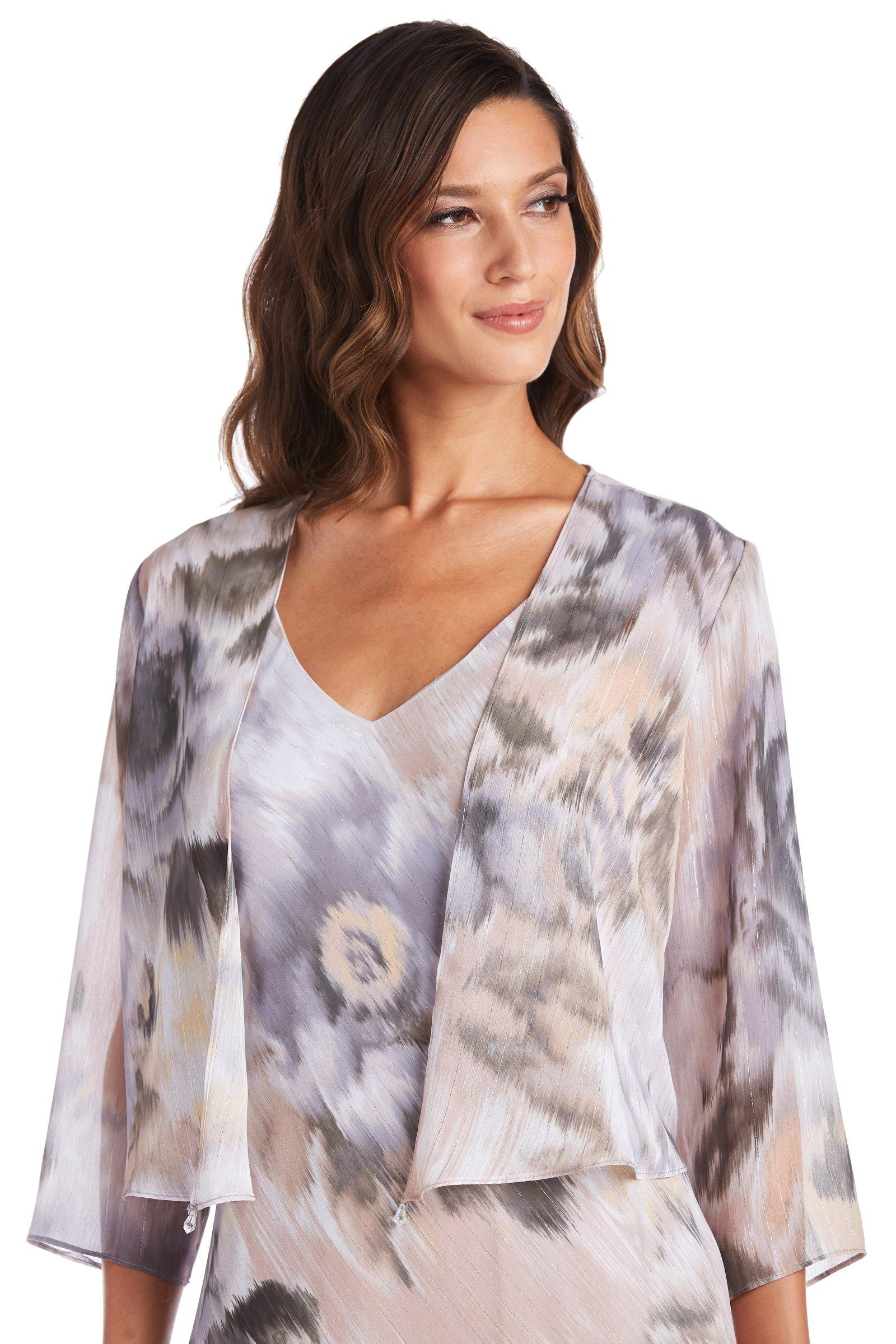 R&M Richards 7736P High Low Petite Jacket Dress