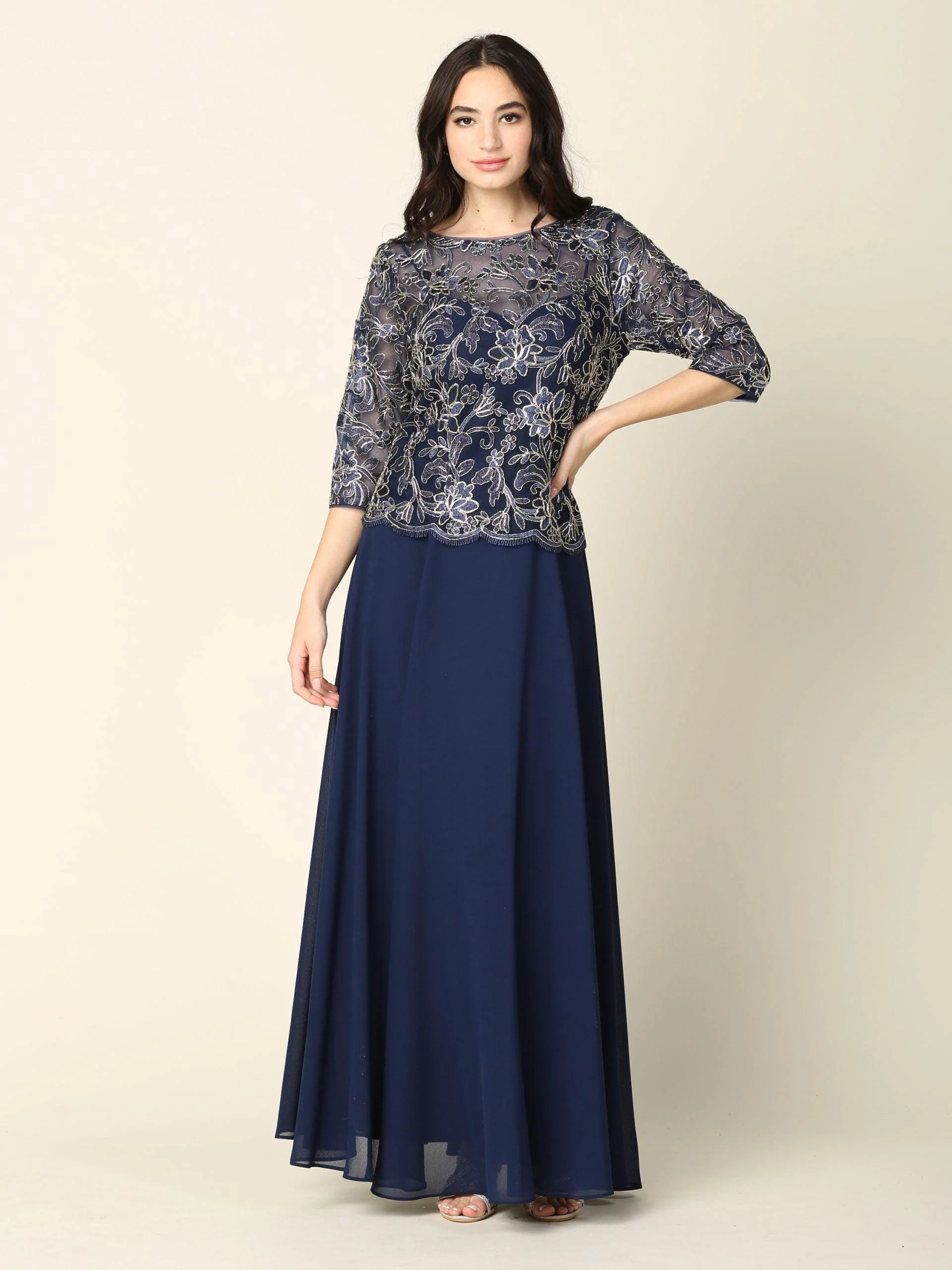 Mother of the Bride Long Formal Dress
