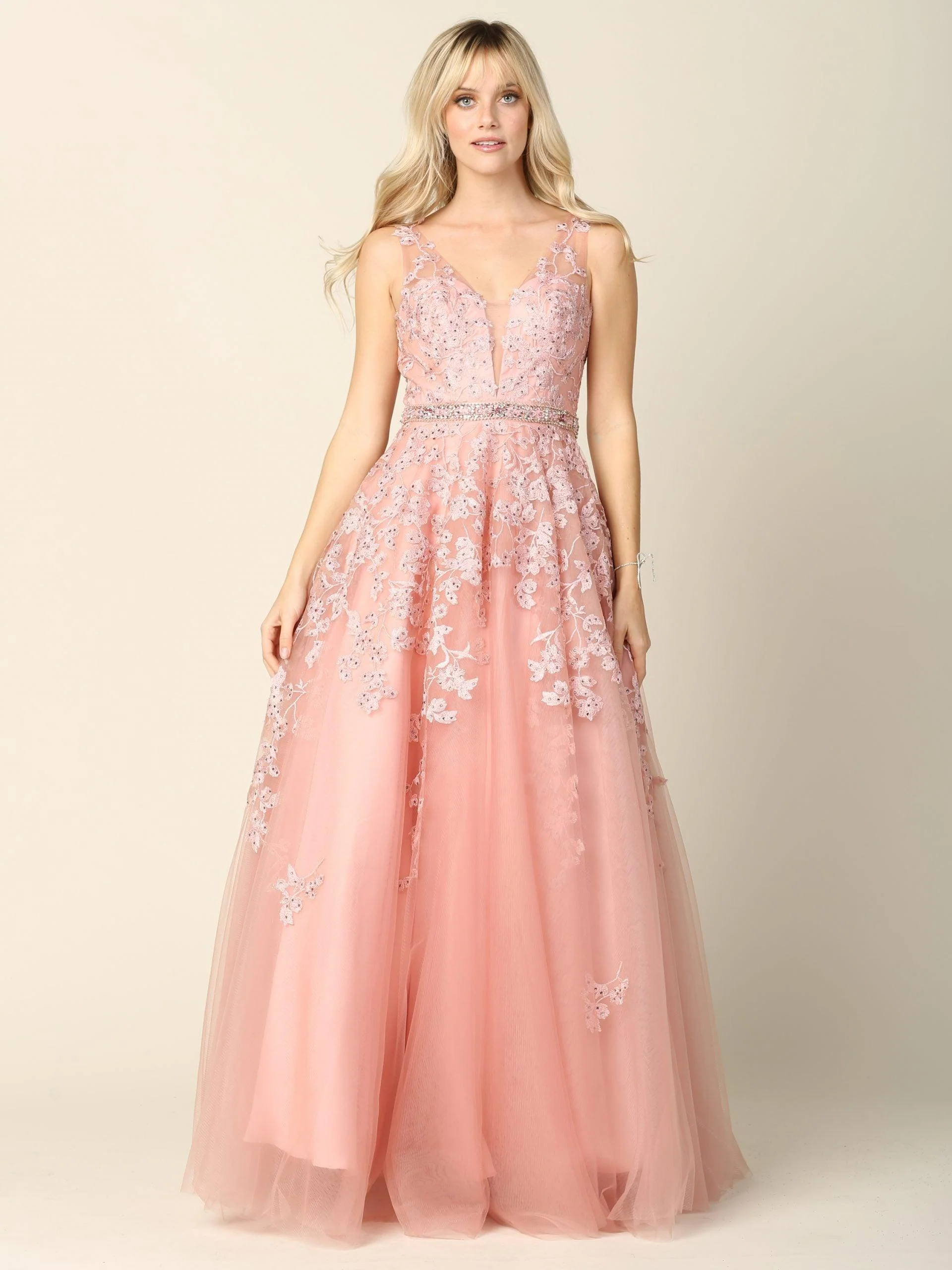 Long Formal Sleeveless Prom Ball Gown Sale