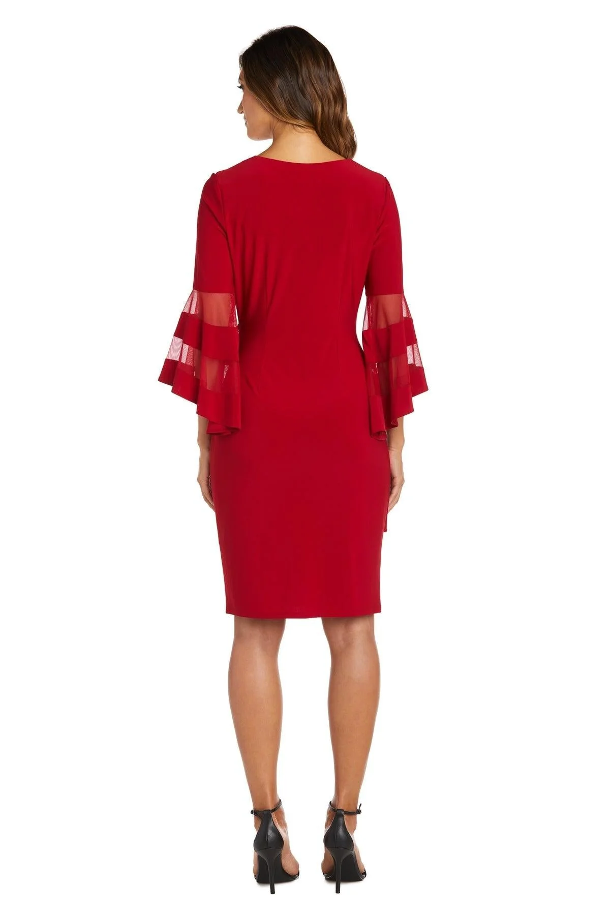 R&M Richards 3561P Short Bell Sleeve Petite Dress