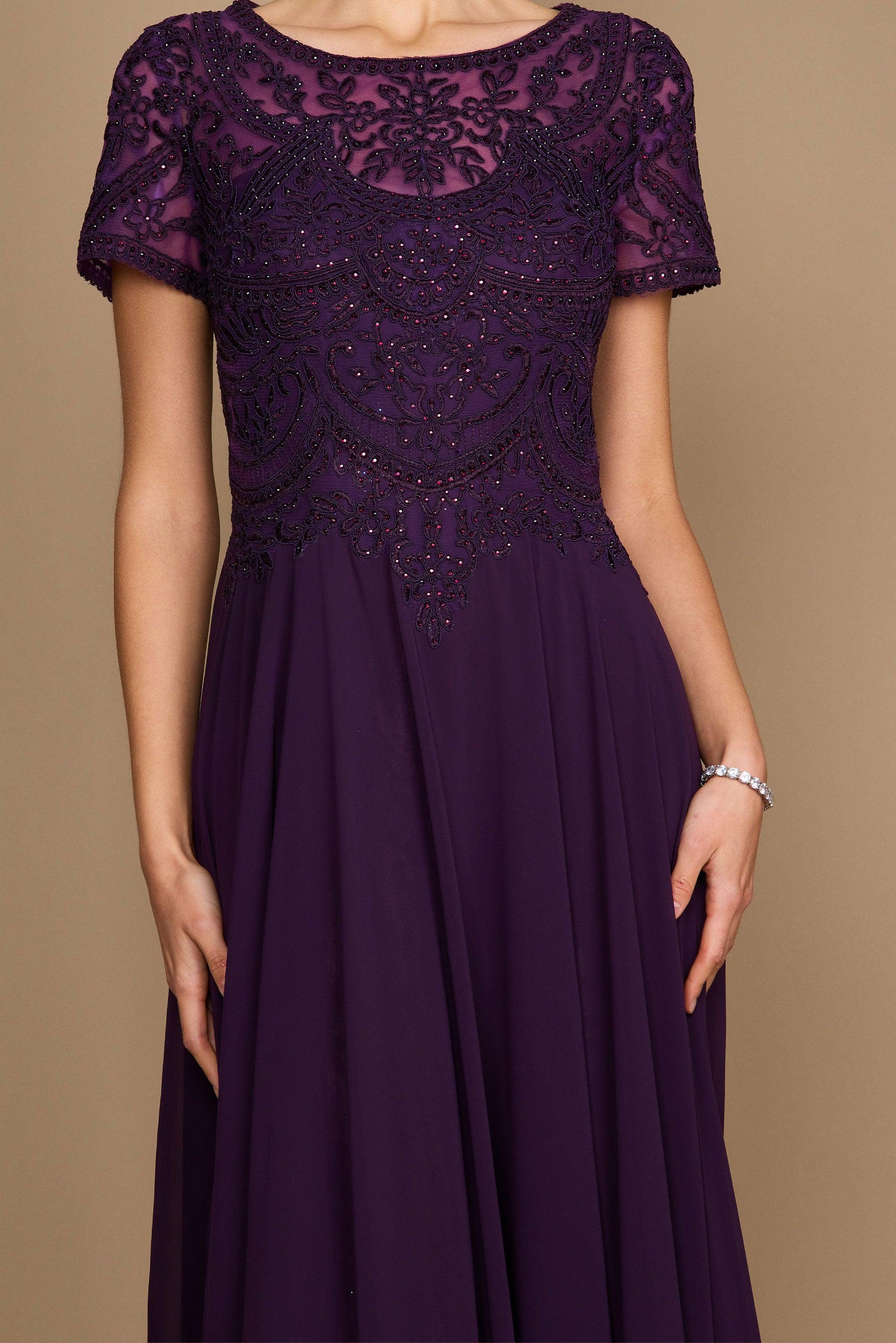 Dylan & Davids Short Sleeve Formal Mother of the Bride Dress