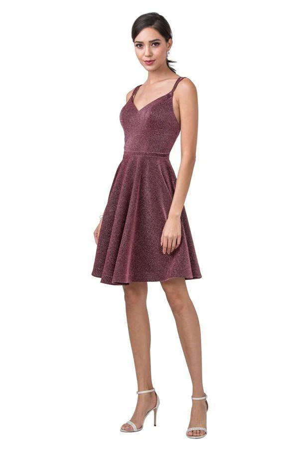 Short Glitter Homecoming Dress Sale