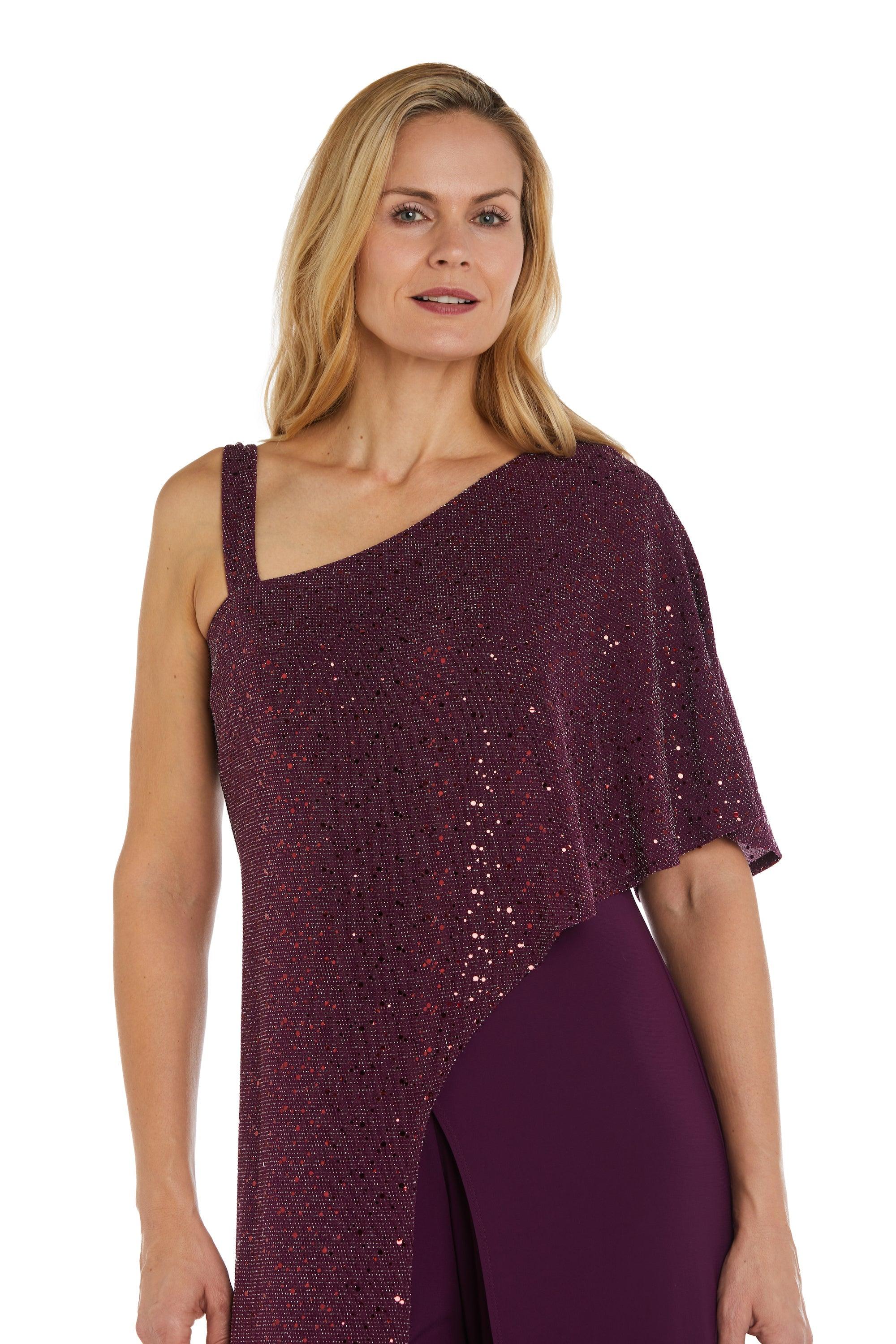 R&M Richards 3096 Jumpsuit Pant Sequined Overlay