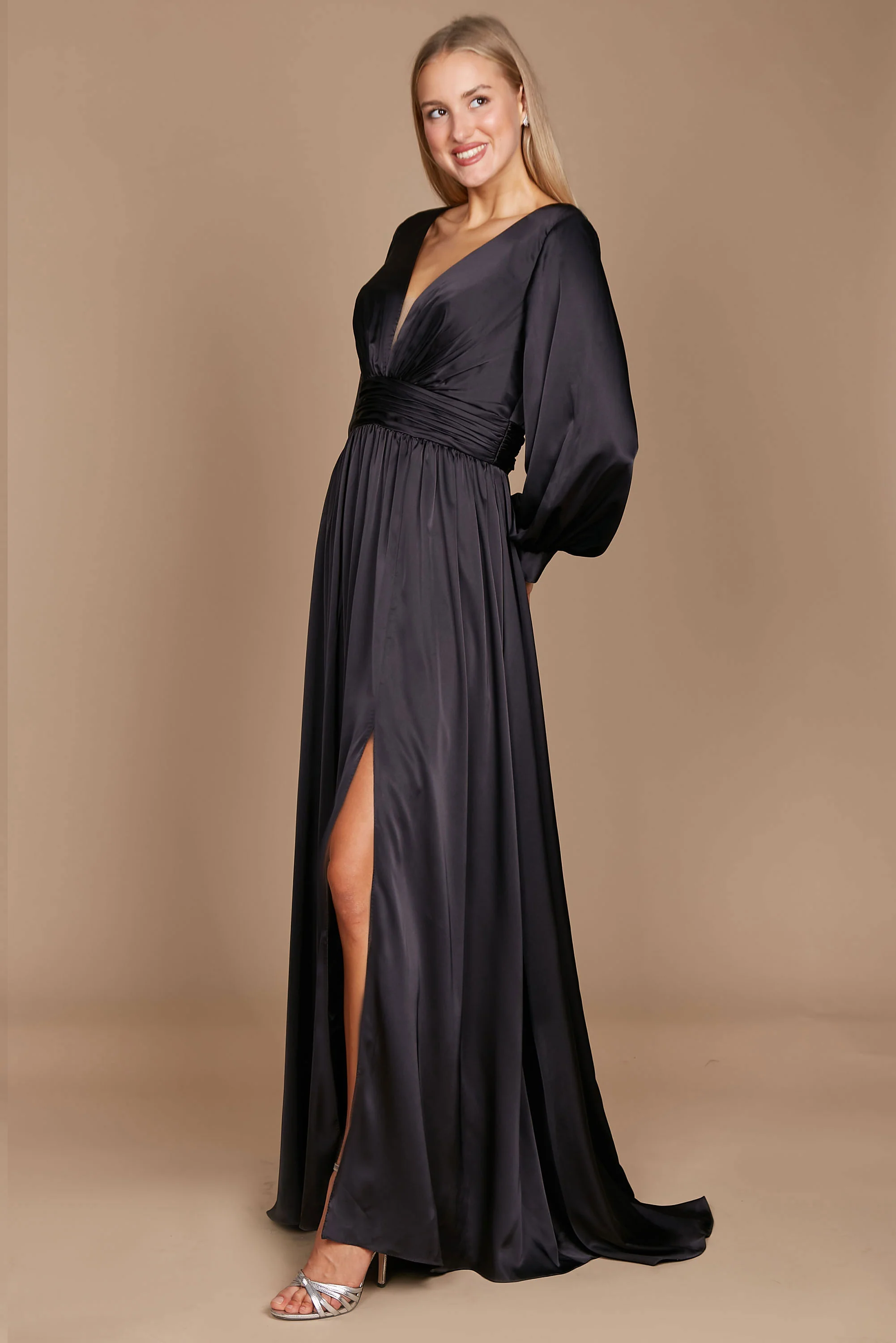 Dylan & Davids Long Sleeve Formal Evening Party Dress