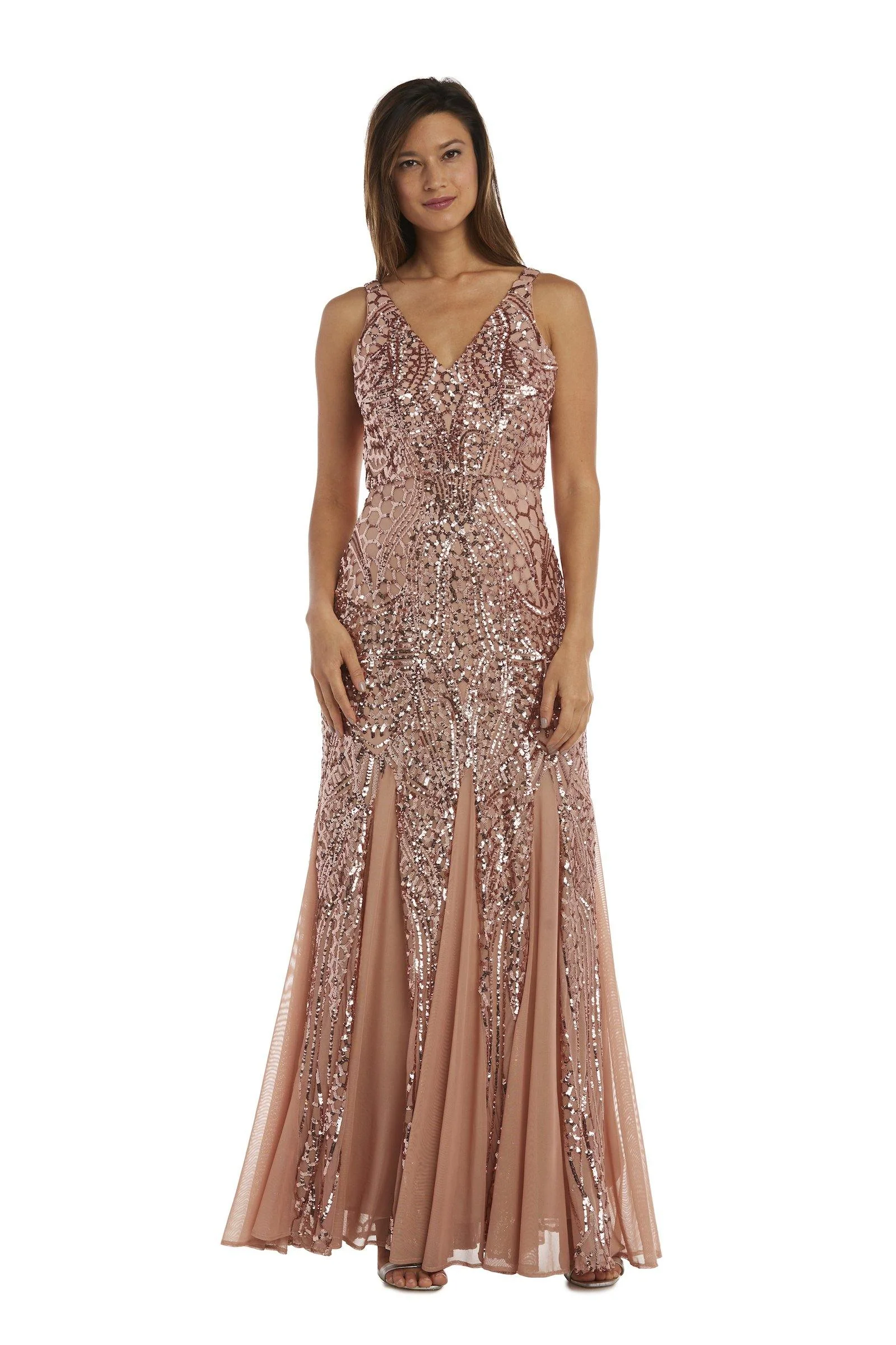 Nightway Long Formal Sequins Dress 21685