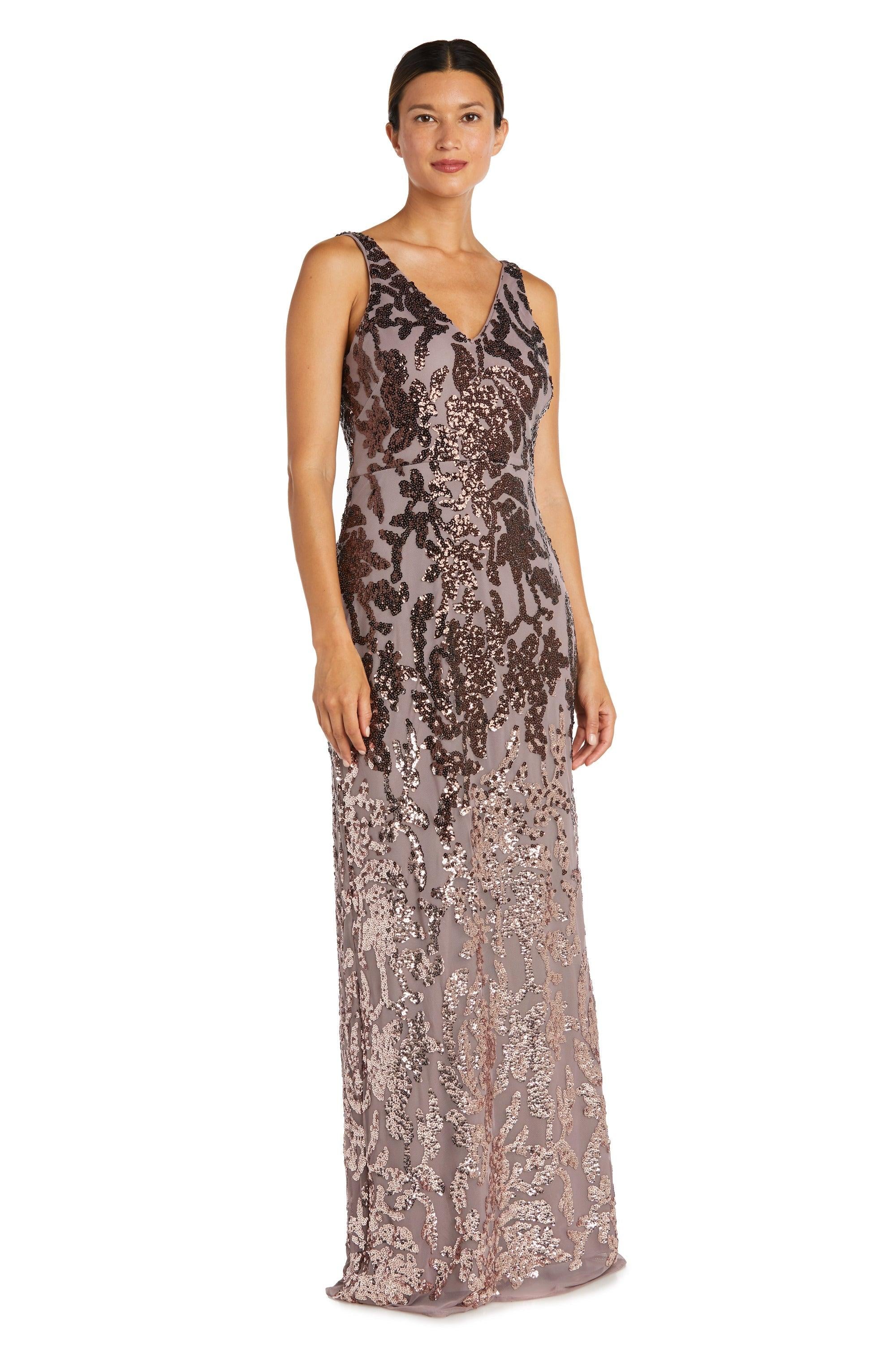 R&M Richards 9131P Long Formal Ombre Dress