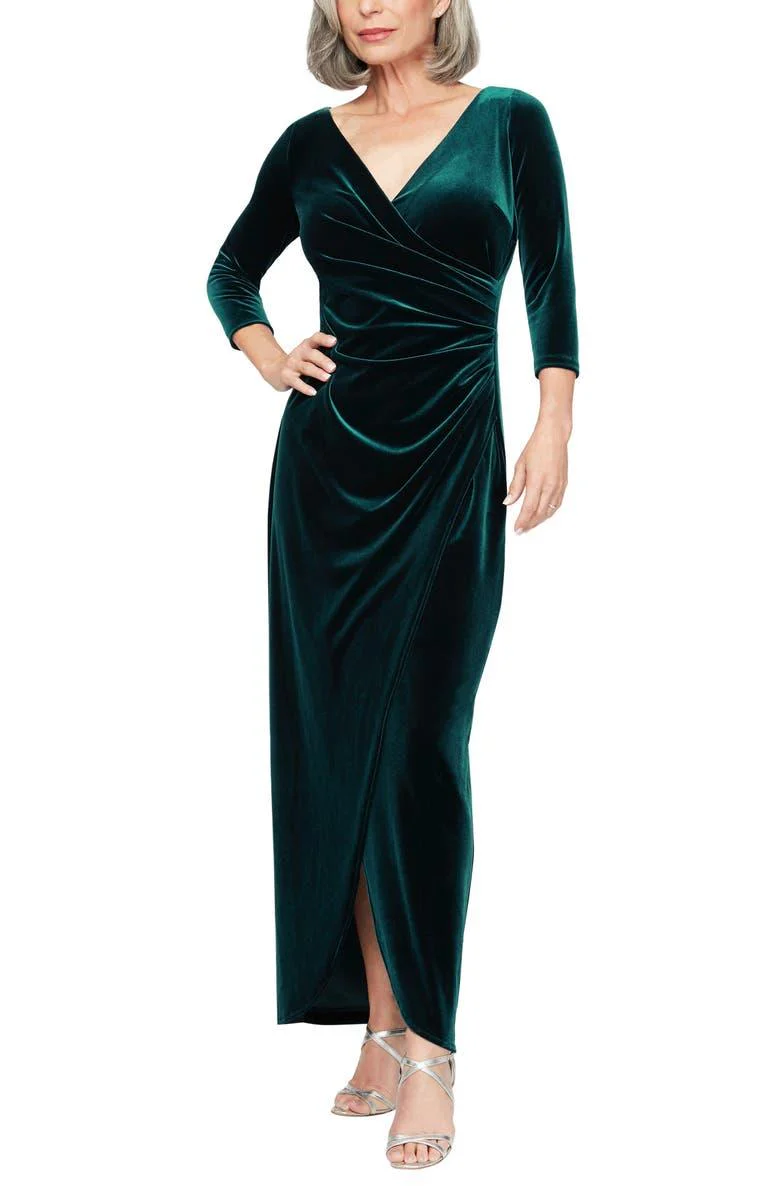 Alex Evenings AE81918583 Long Formal Velvet Dress