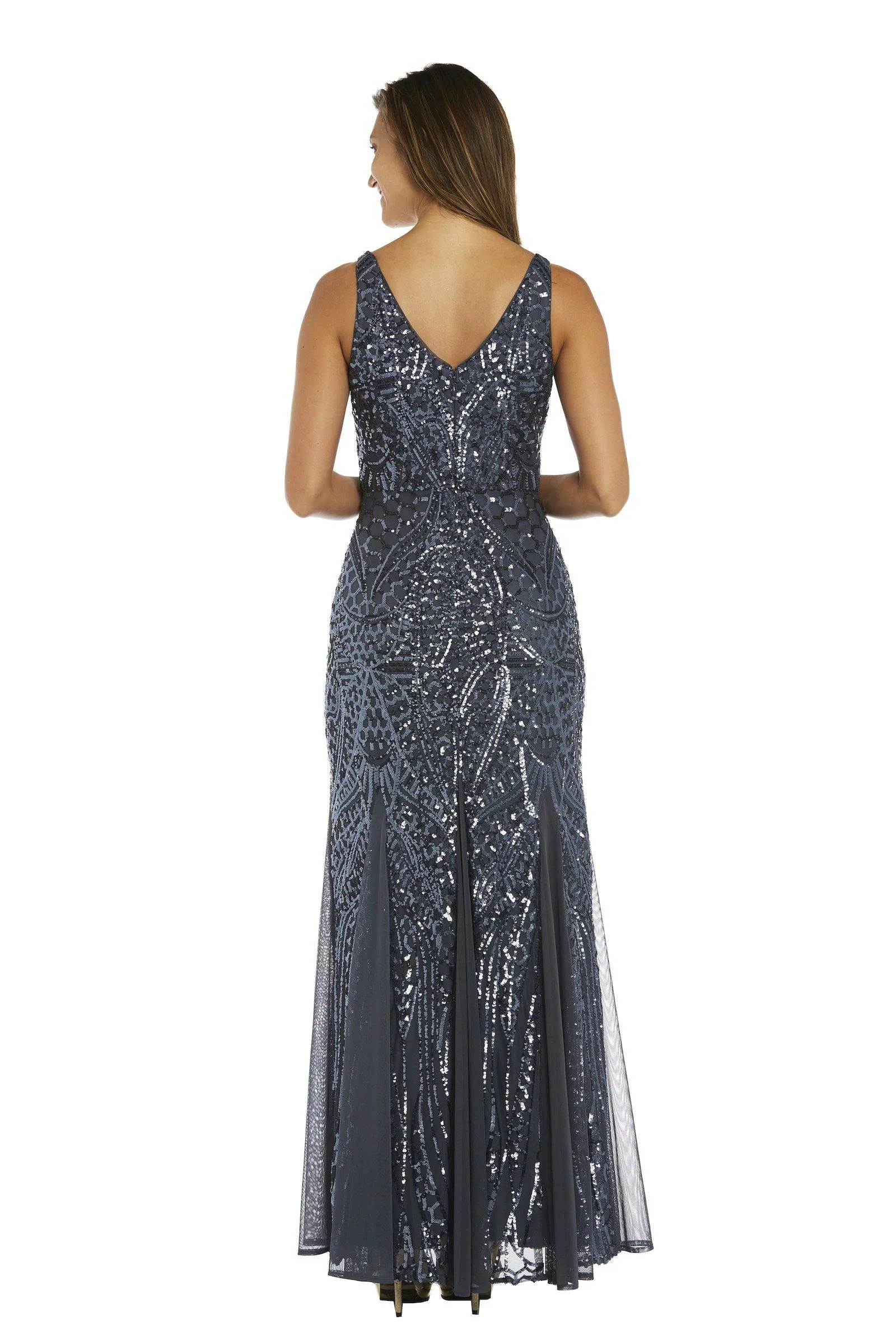 Nightway Long Formal Sequins Dress 21685