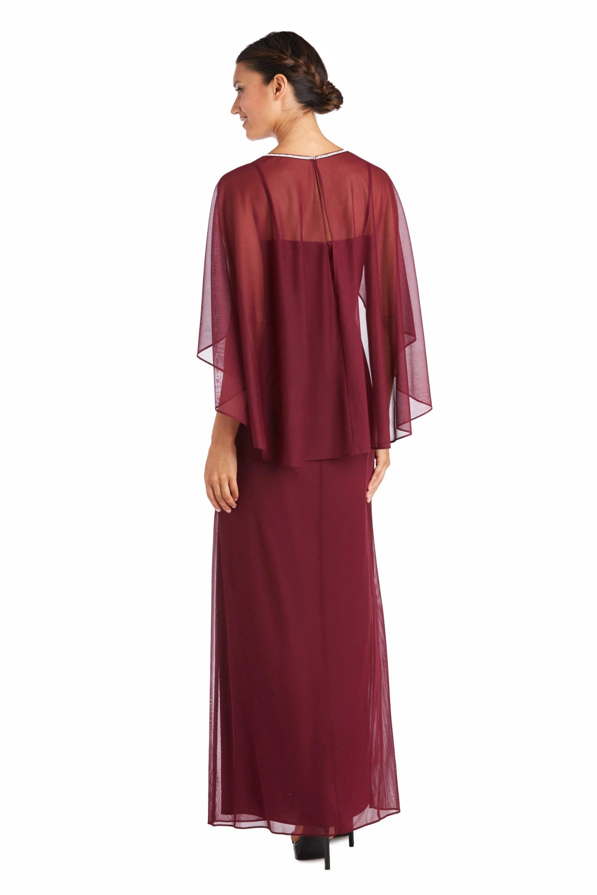 R&M Richards 2461 Long Mother Of Bride Chiffon Gown