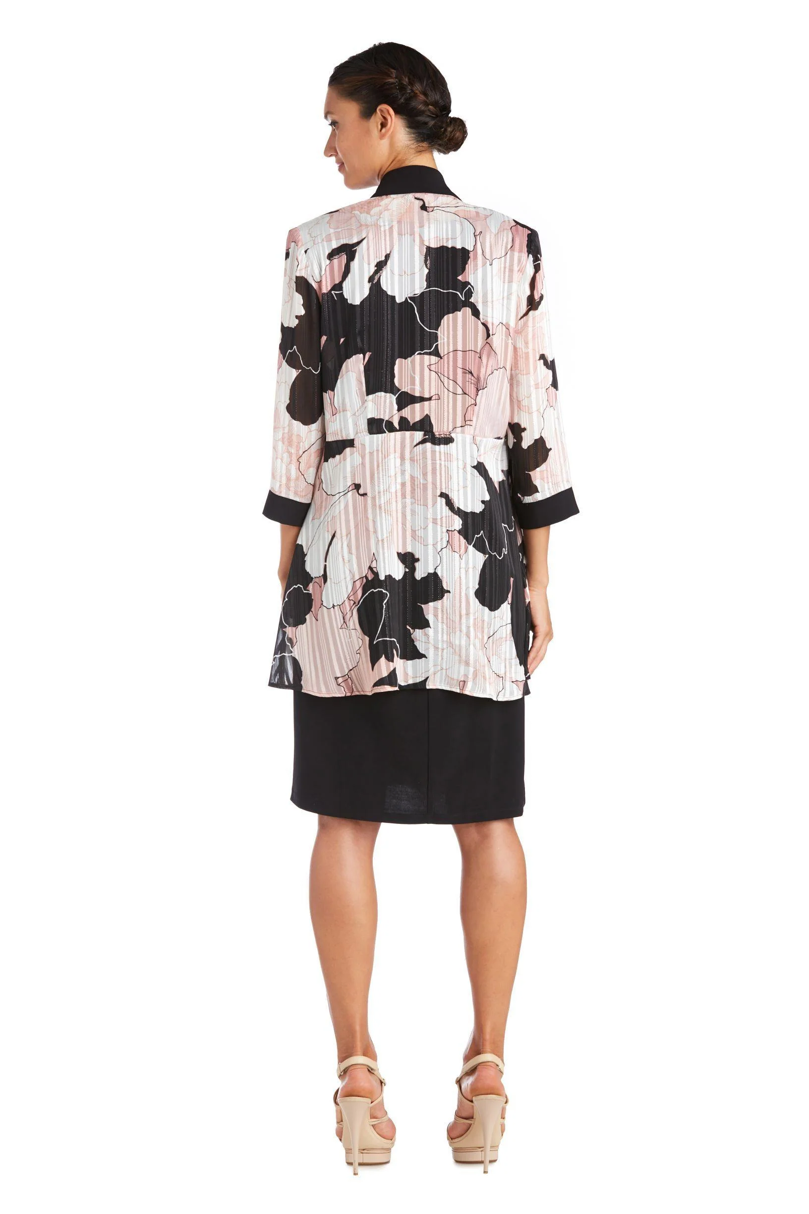 R&M Richards 7139 Two Piece Print Jacket Short Dress