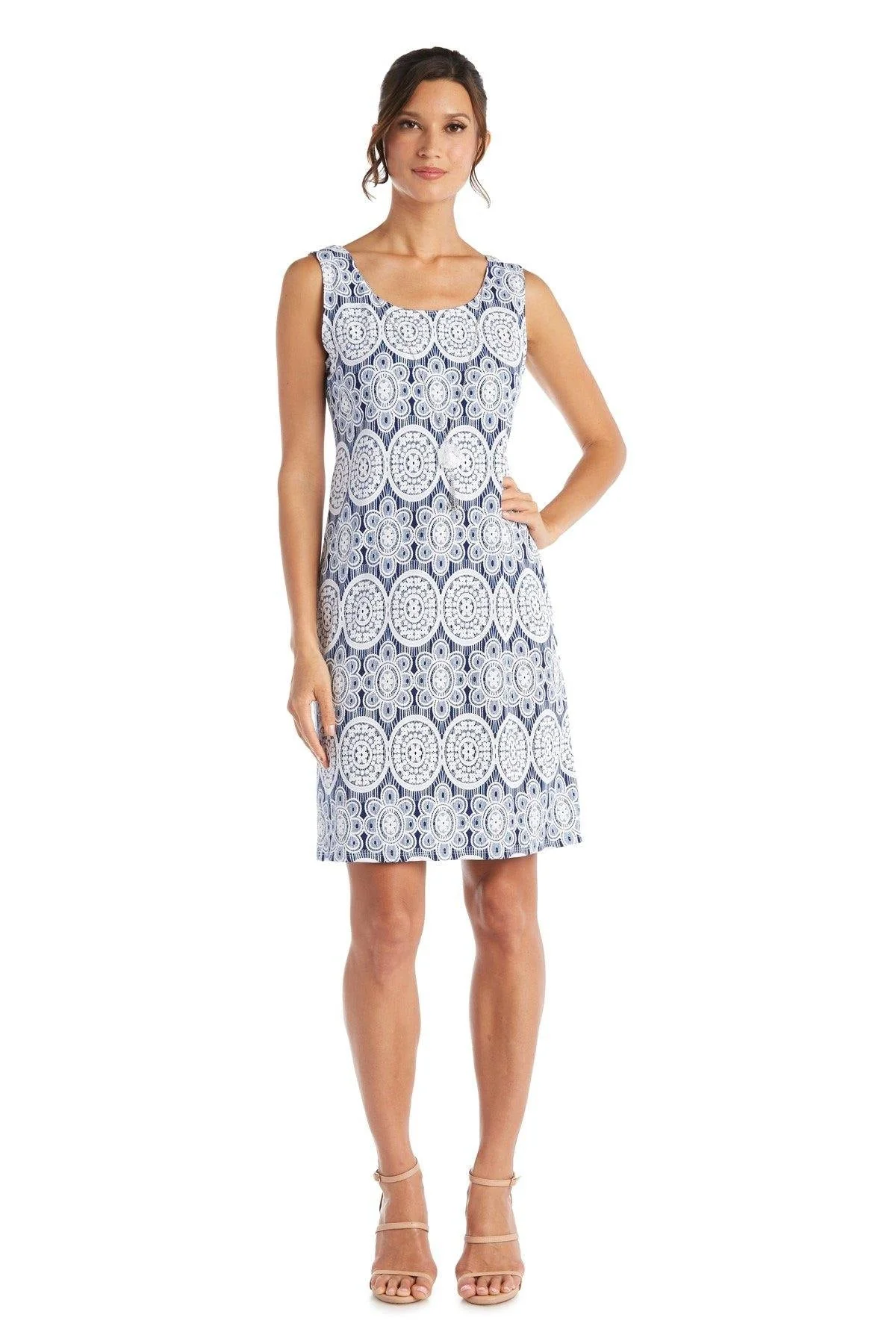 R&M Richards 3277 Short Printed Jacket Dress