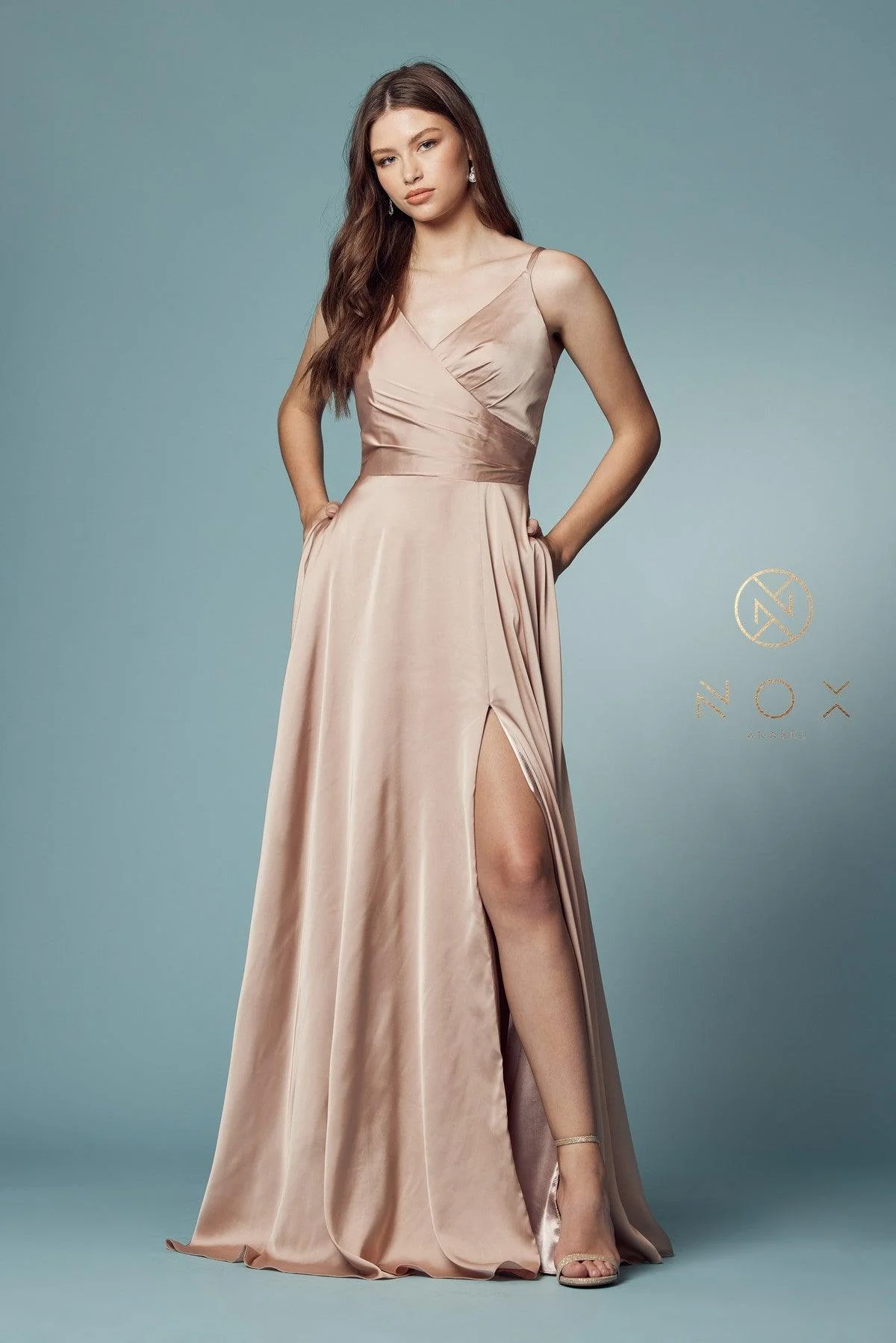 Sleeveless Long Fit and Flare Prom Dress Sale