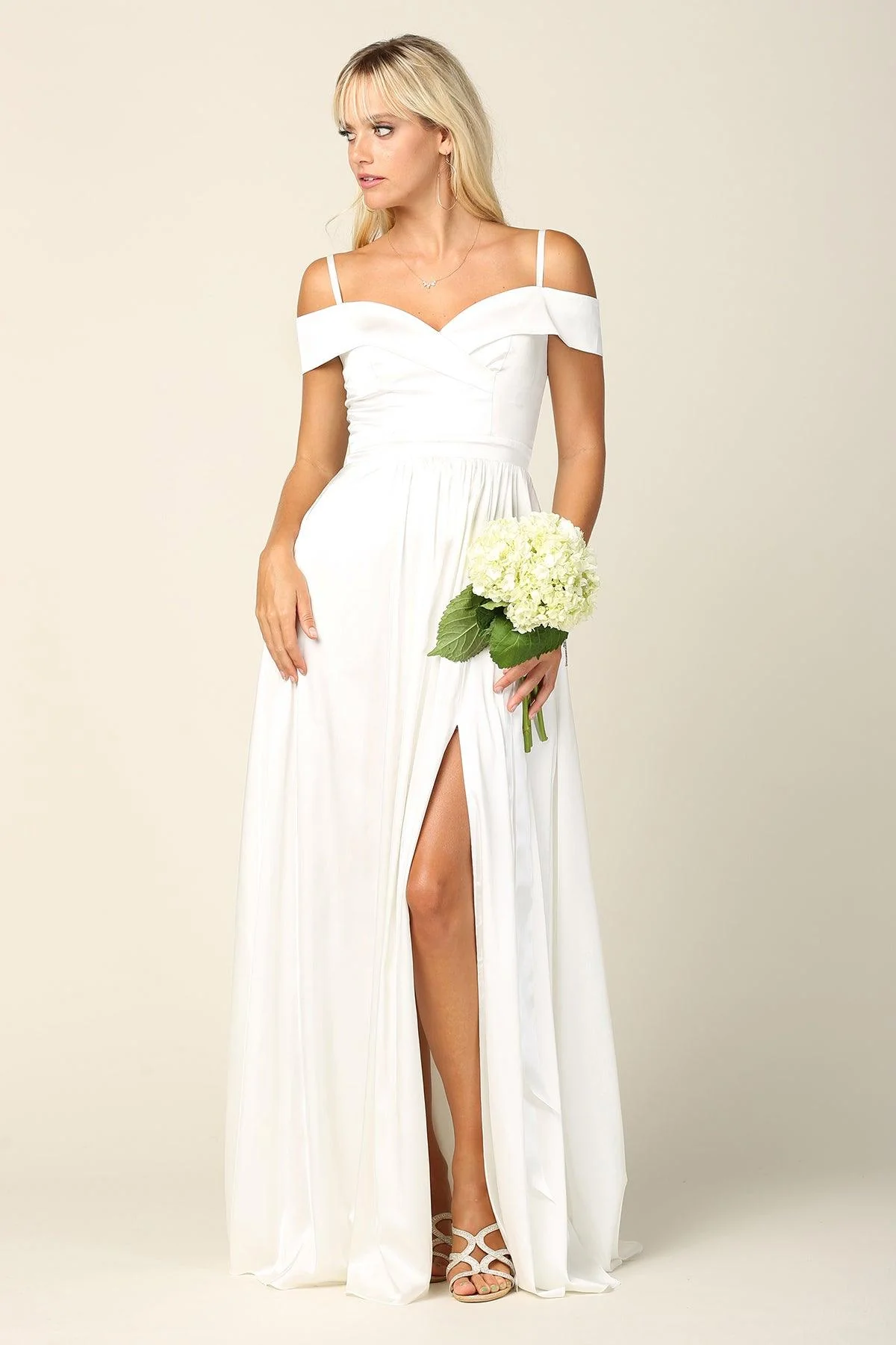 Long Formal Off Shoulder Bridesmaid Dress