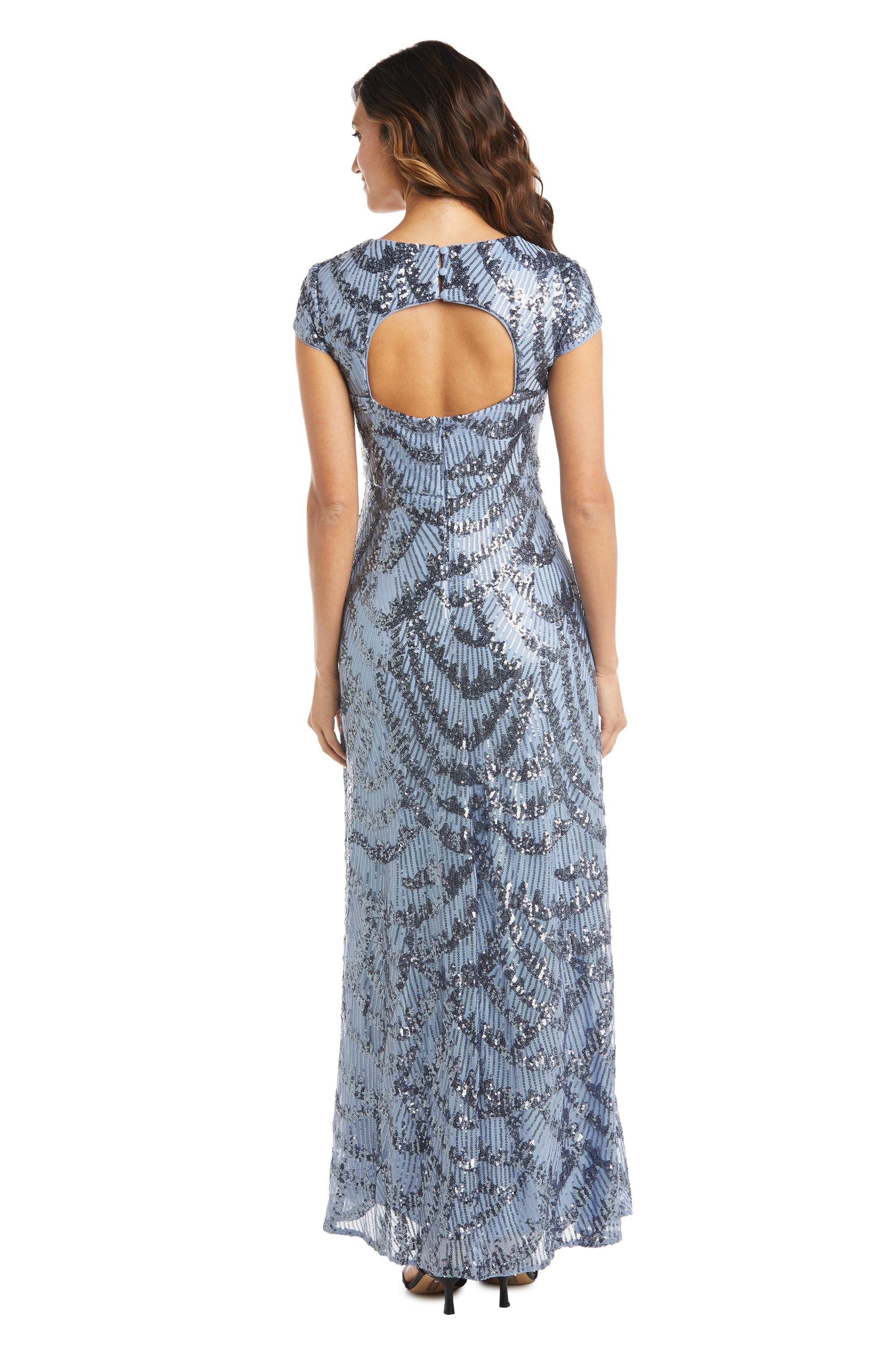 Nightway Long Formal Petite Sequins Dress 22018P