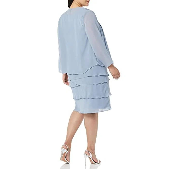 SL Fashions 622372 Short Mother of the Bride Dress