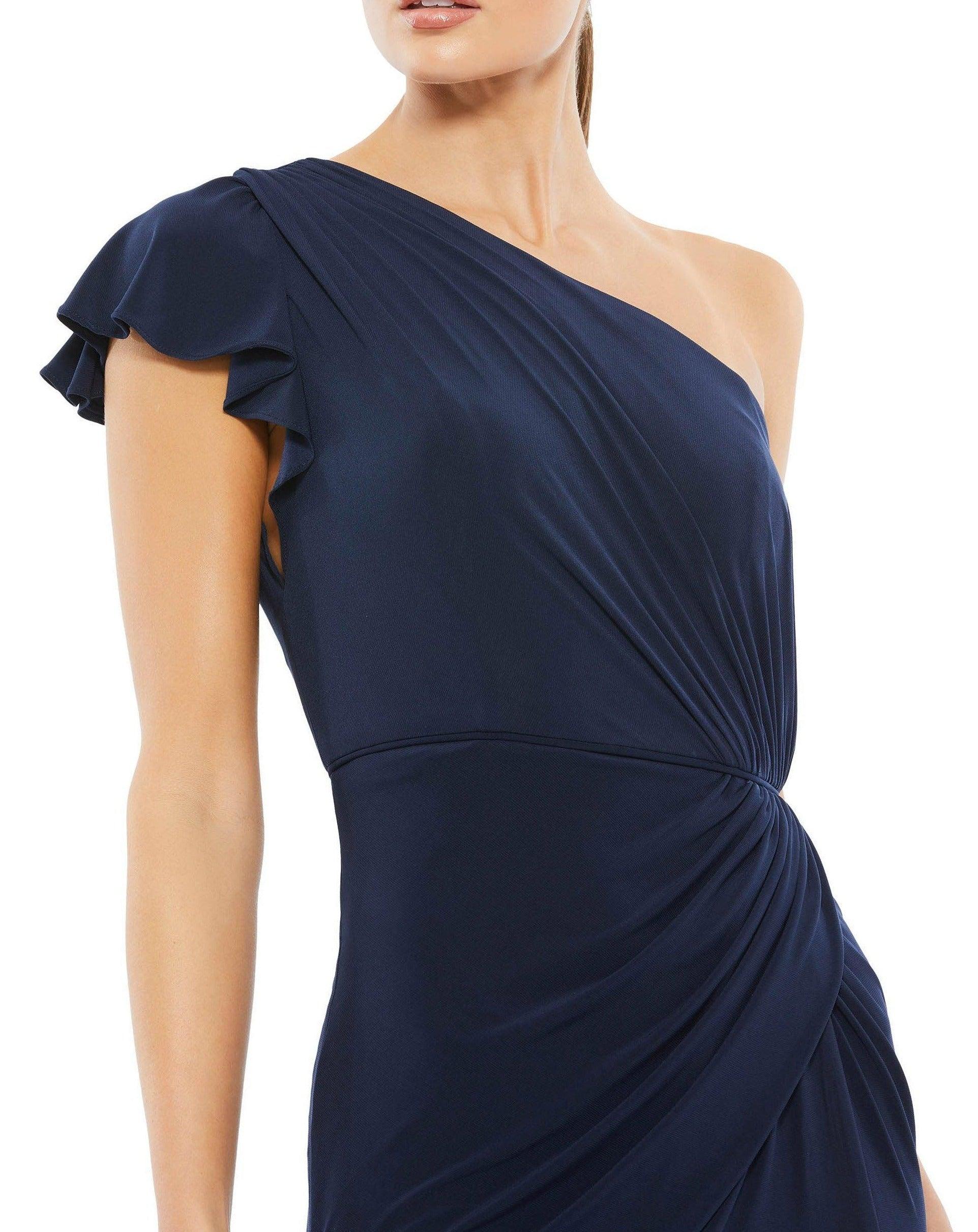 Mac Duggal 67858 Long Formal One Shoulder Prom Gown Sale