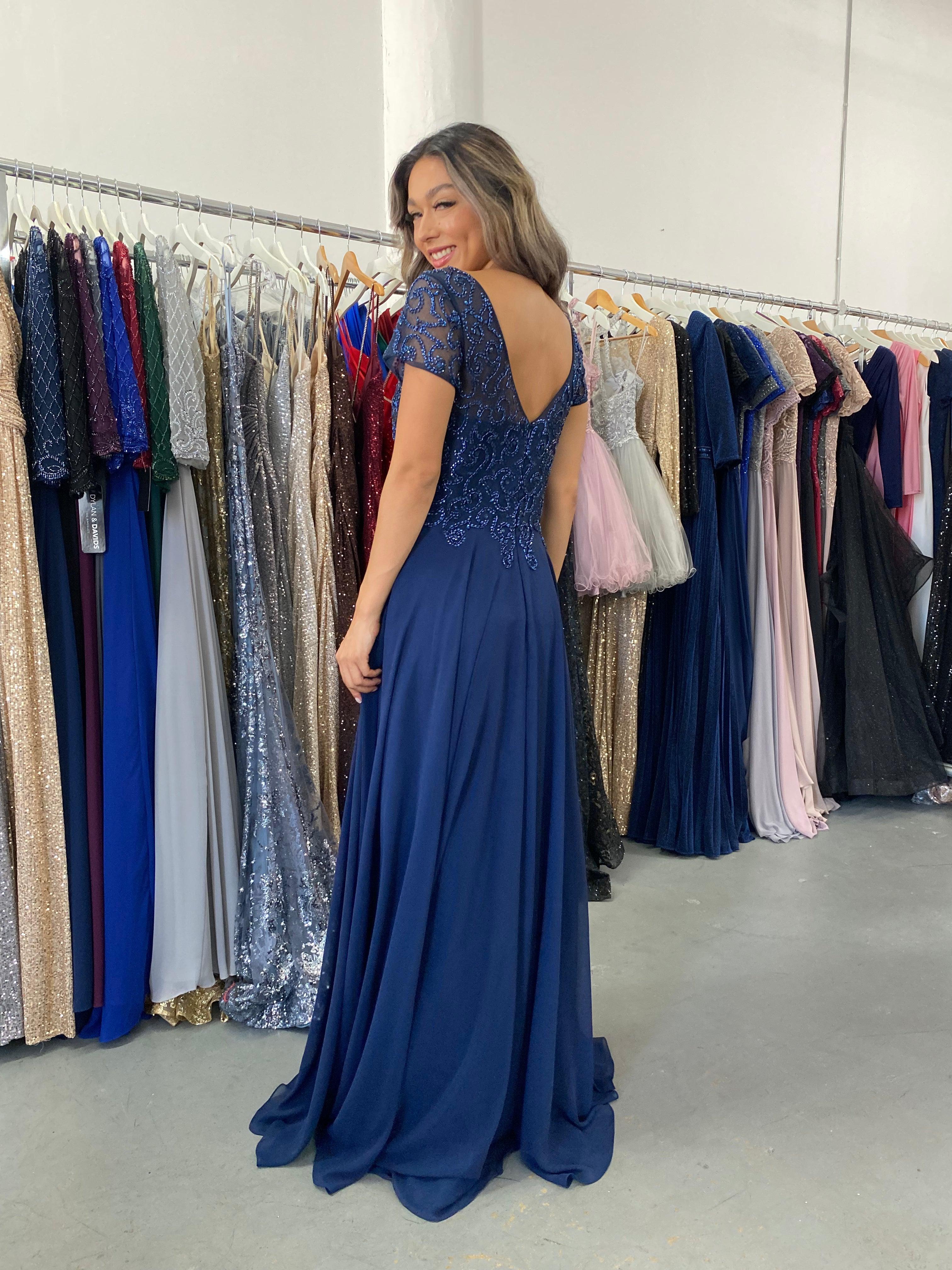 Long Mother of the Bride Dress Sale size 8