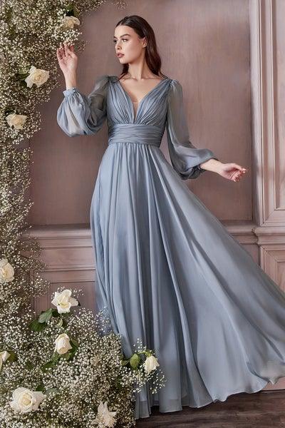 Cinderella Divine CD0192 Long Sleeve Evening Formal Dress