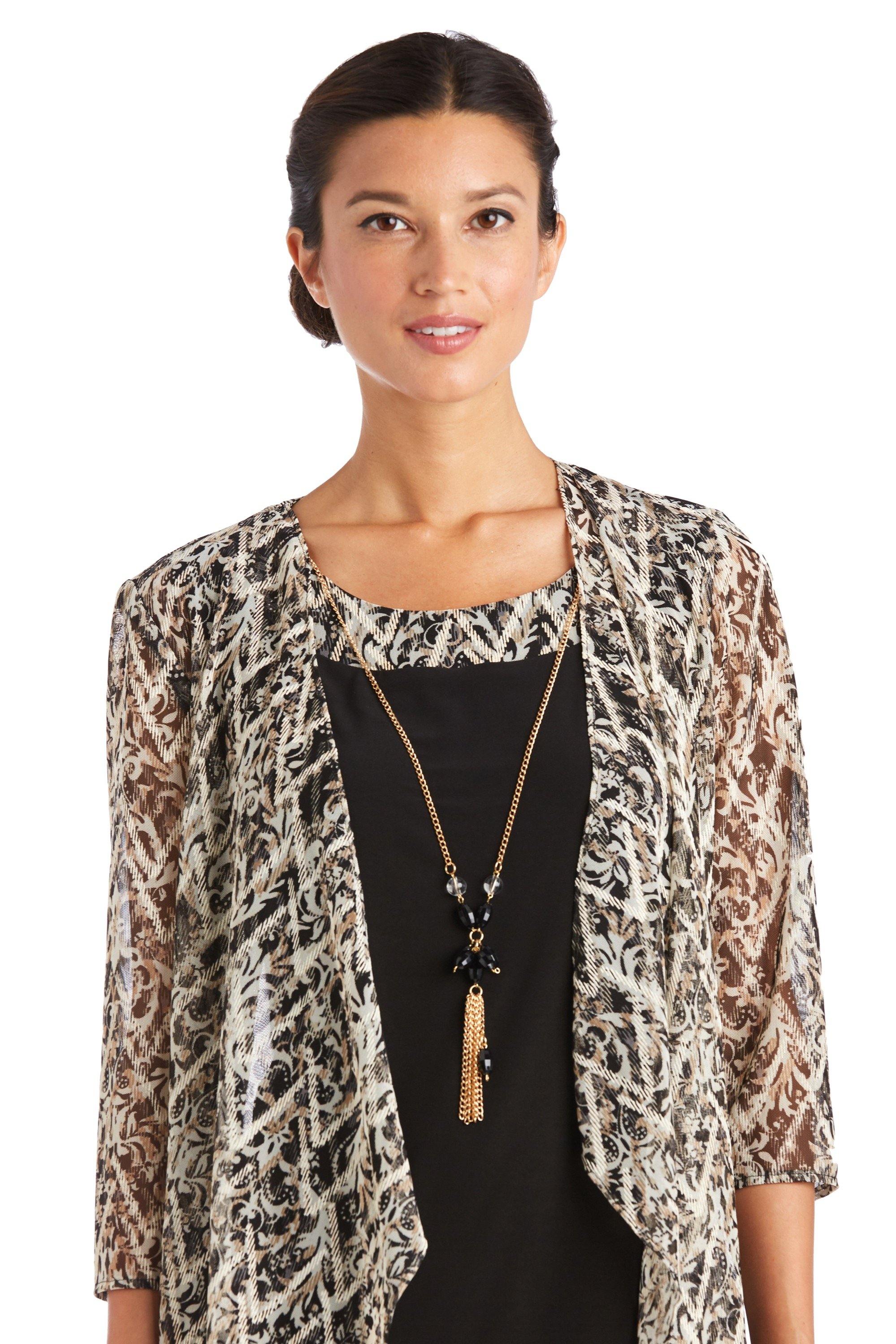 R&M Richards 7167 Mother Of Bride Jacket Short Dress