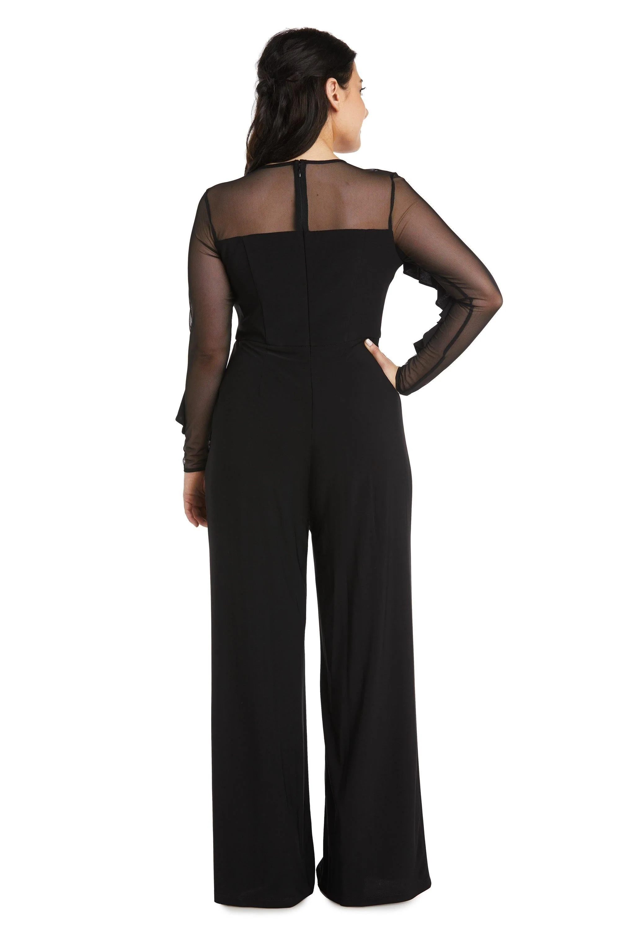 R&M Richards 2308P Long Sleeve Petite Jumpsuit Sale