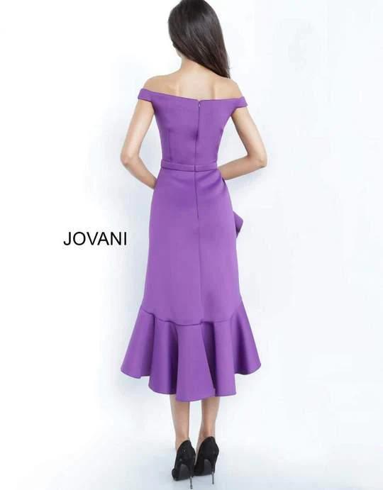 Jovani 1469 Ruffle High Low Formal Dress