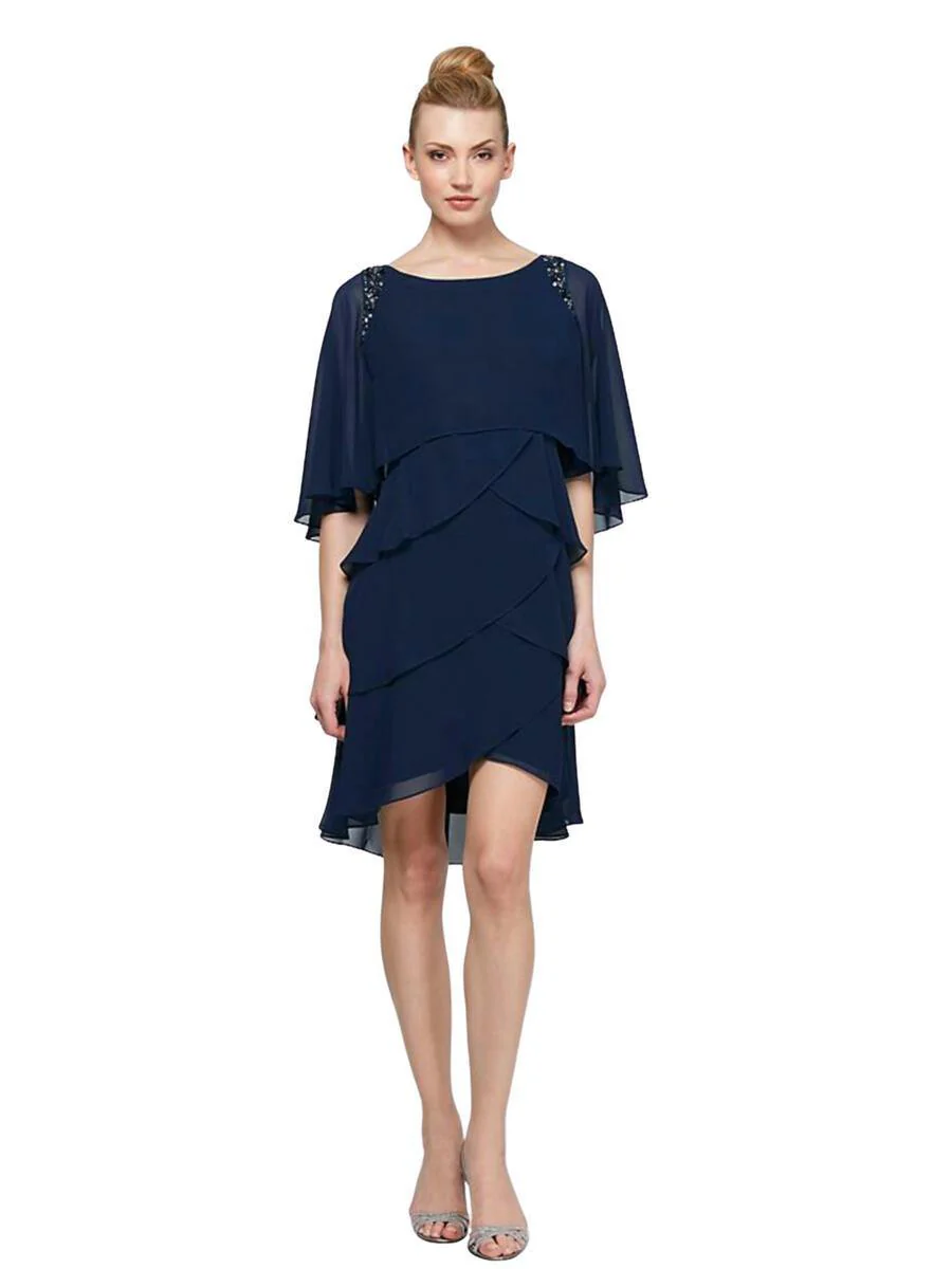 SL Fashions 114275 Short Formal Dress Mother of the Bride