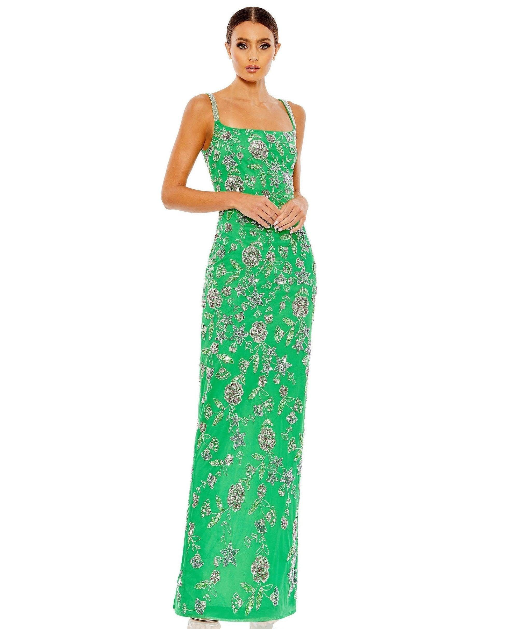 Mac Duggal 10808 Prom Long Formal Floral Dress Sale