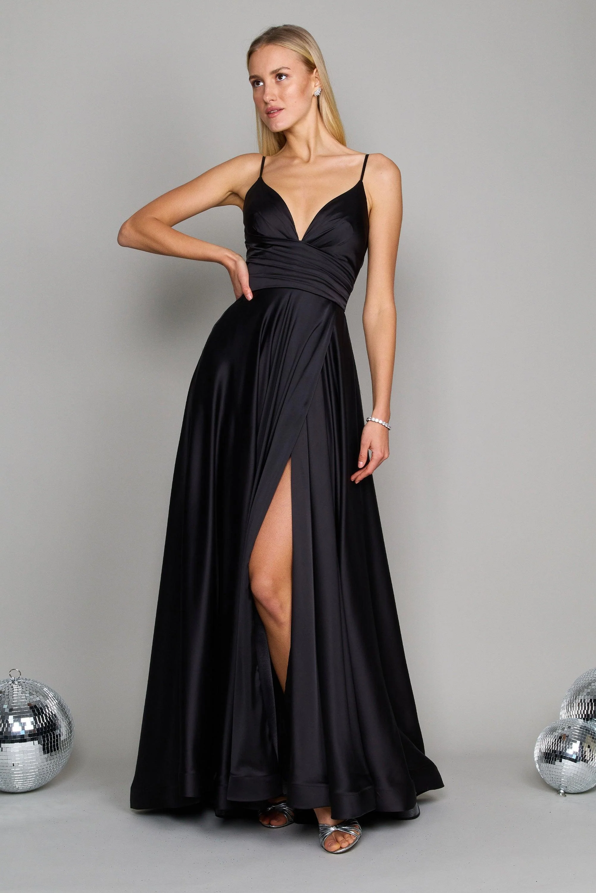 Dylan & Davids Long Spaghetti Strap Prom Formal Gown